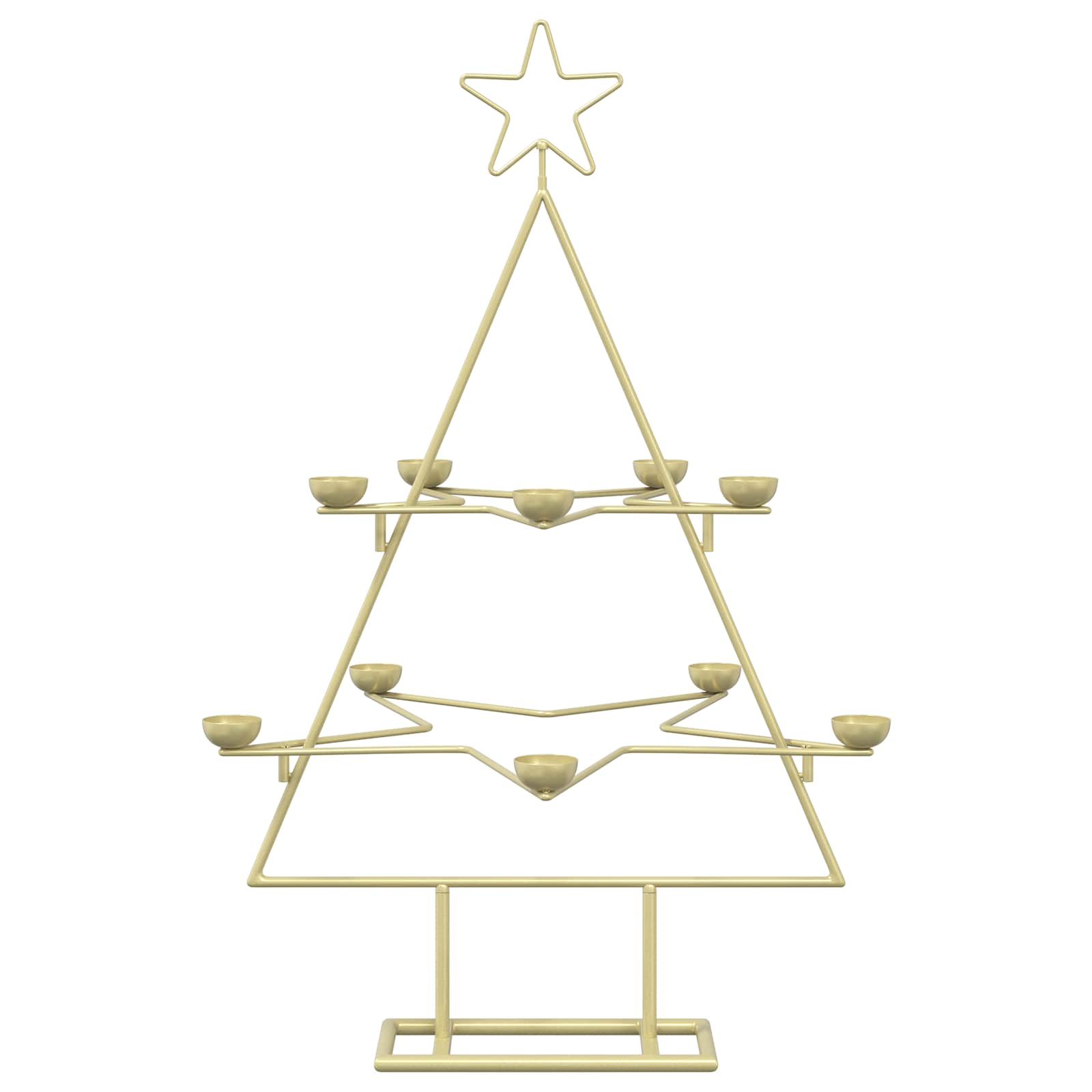 Albero di Natale in Metallo con Supporto KUOPIO 75 cm Acciaio