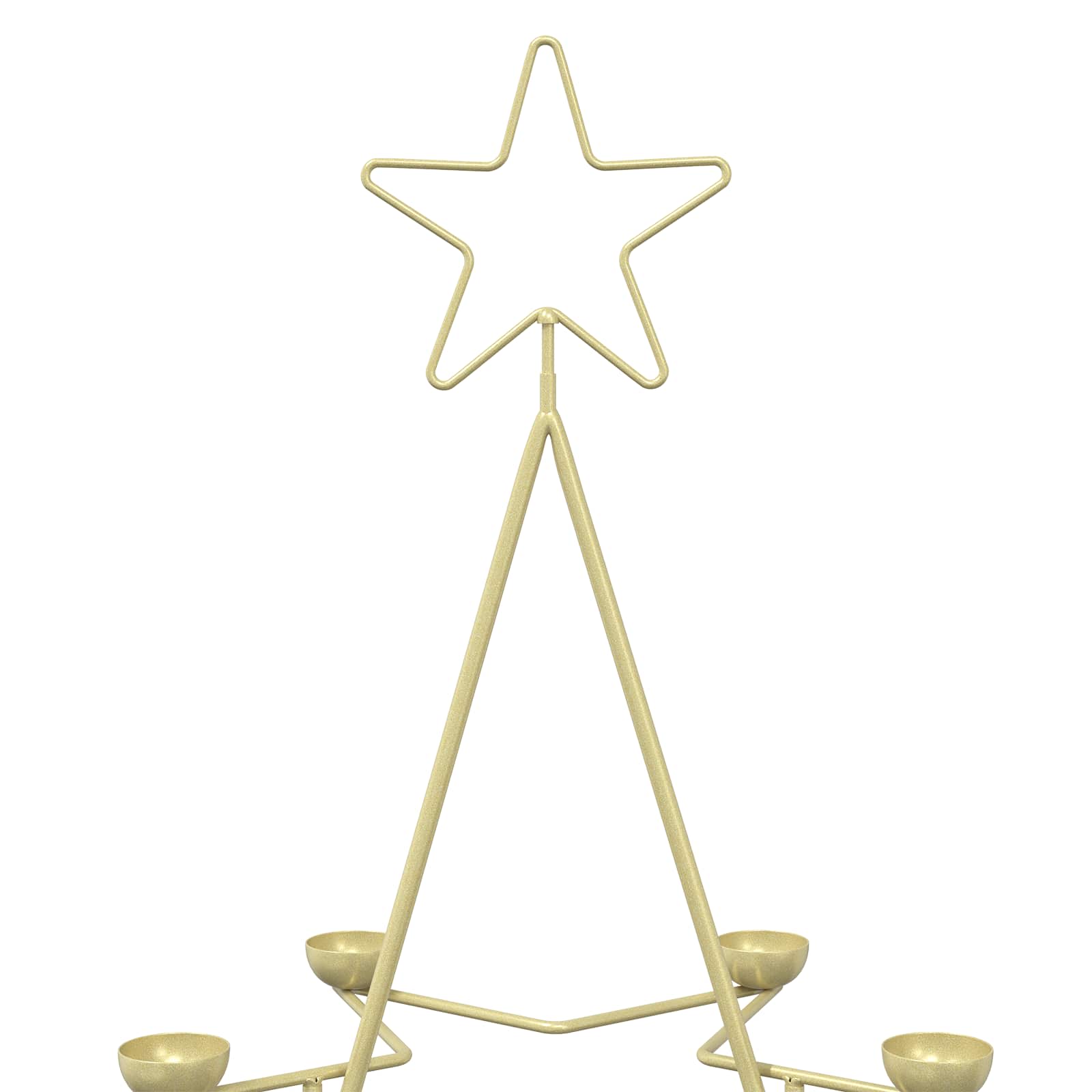 Albero di Natale in Metallo con Supporto KUOPIO 140 cm Acciaio