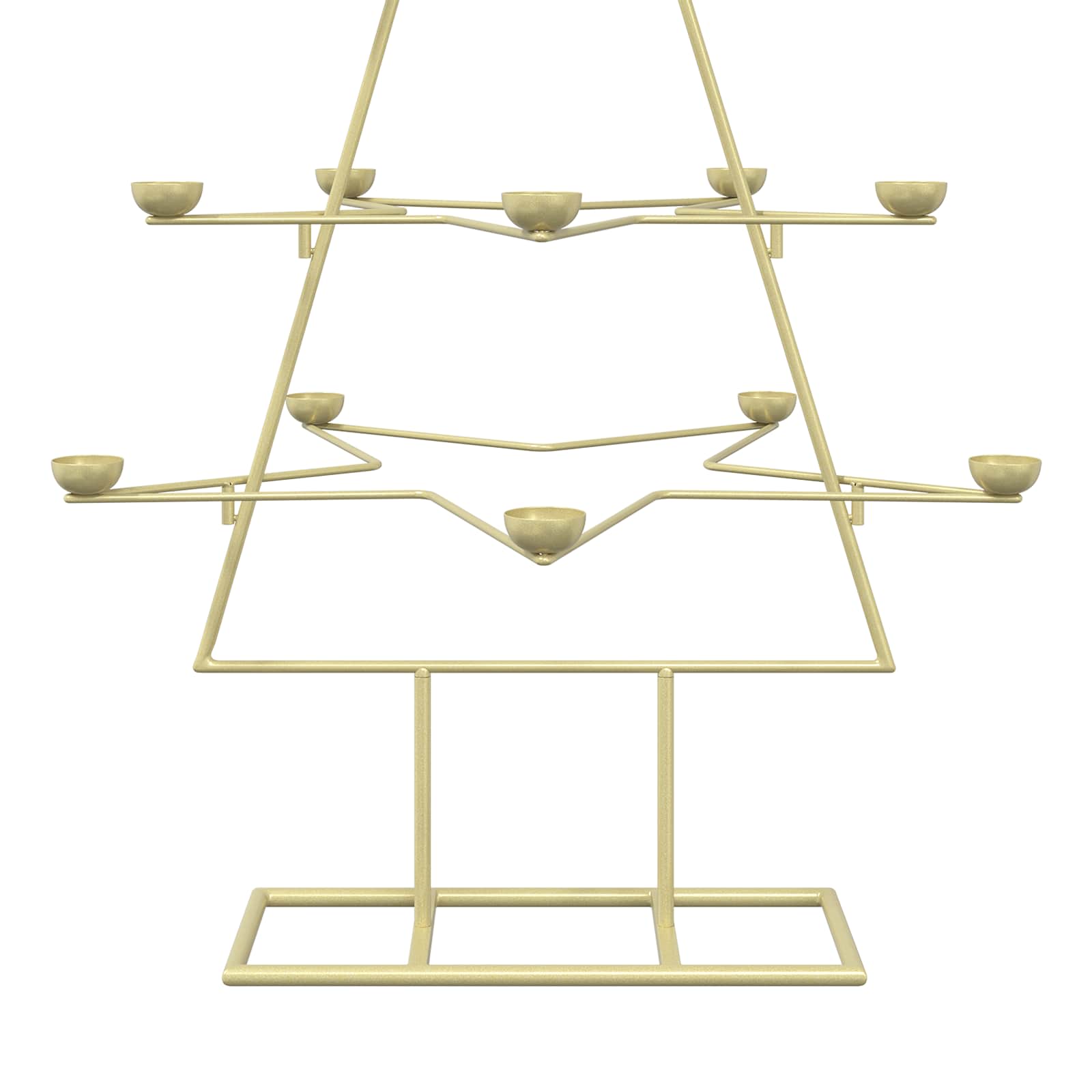 Albero di Natale in Metallo con Supporto KUOPIO 140 cm Acciaio