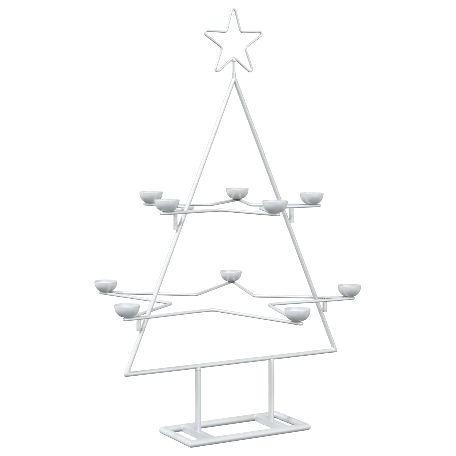 Albero di Natale in Metallo con Supporto KUOPIO 75 cm Acciaio