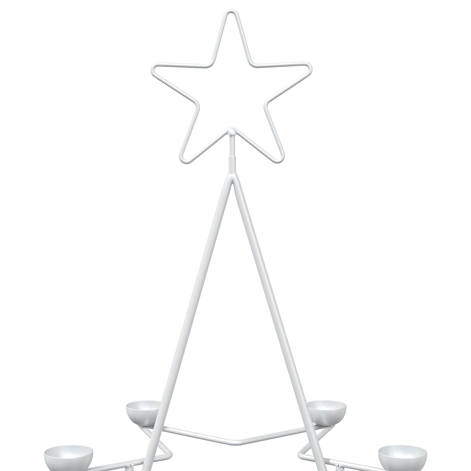 Albero di Natale in Metallo con Supporto KUOPIO 75 cm Acciaio