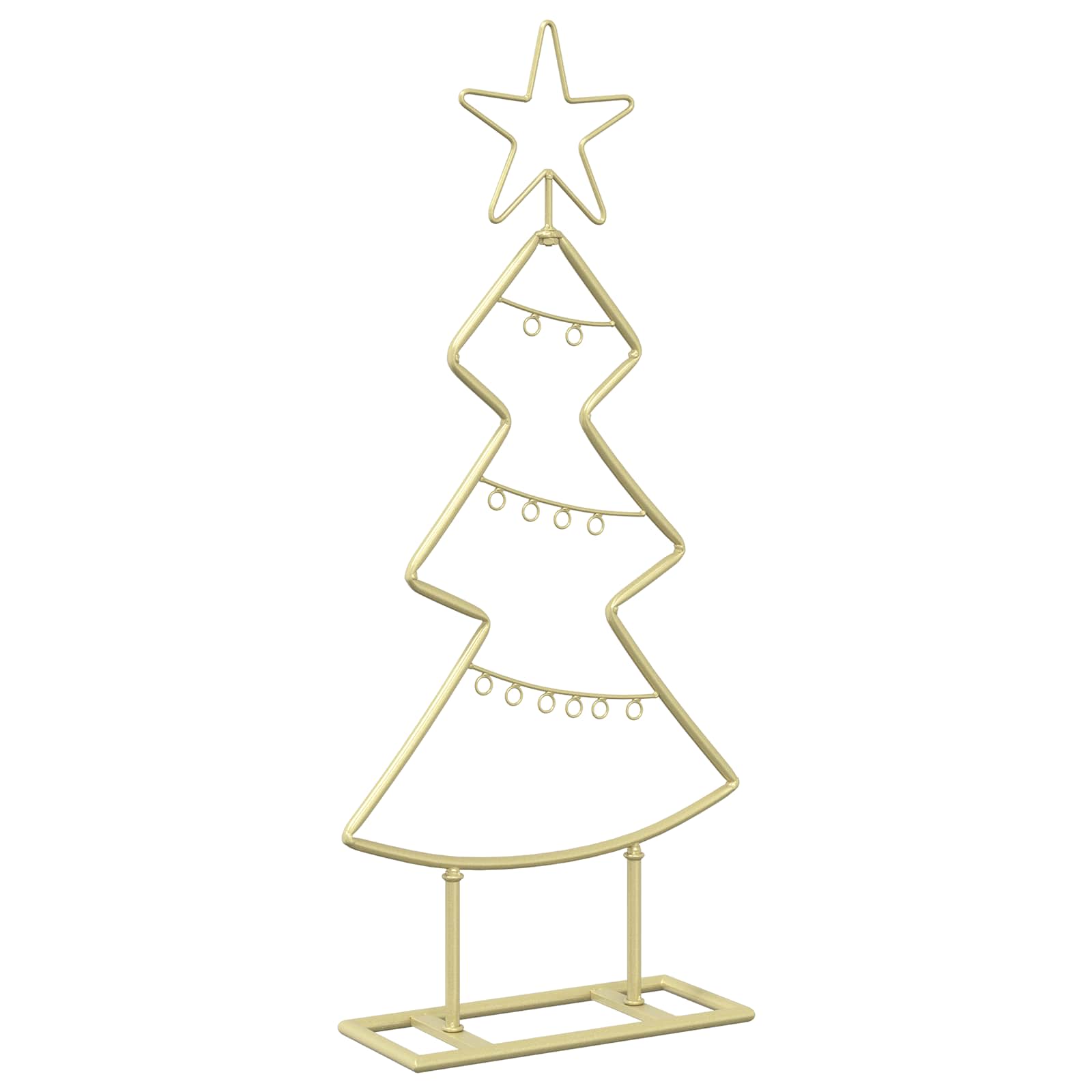 Albero di Natale in metallo con supporto KUOPIO 60 cm Acciaio