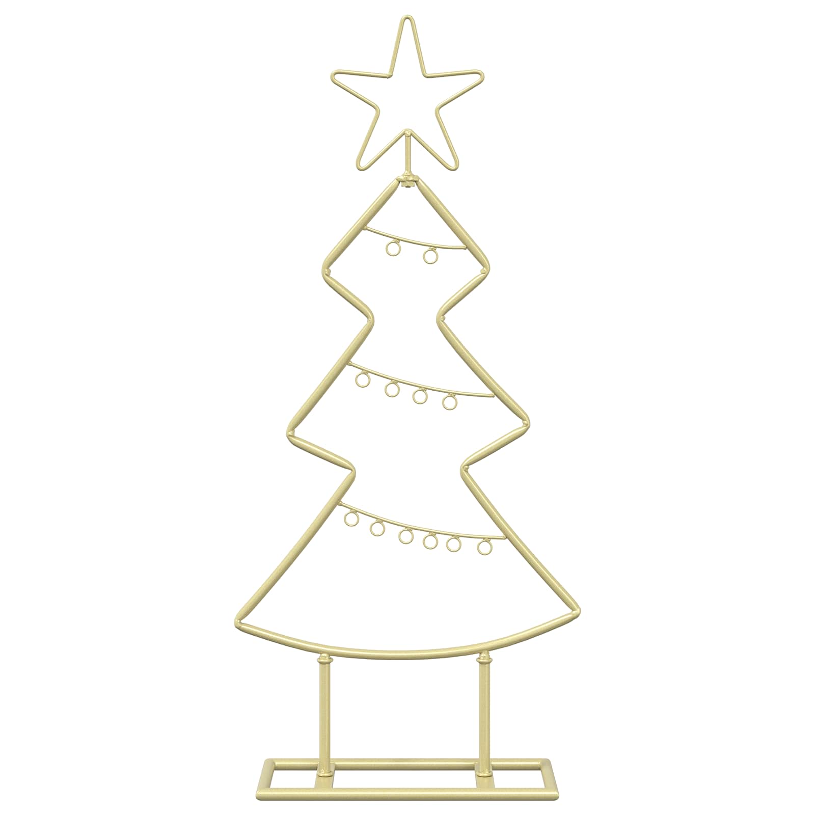 Albero di Natale in metallo con supporto KUOPIO 60 cm Acciaio