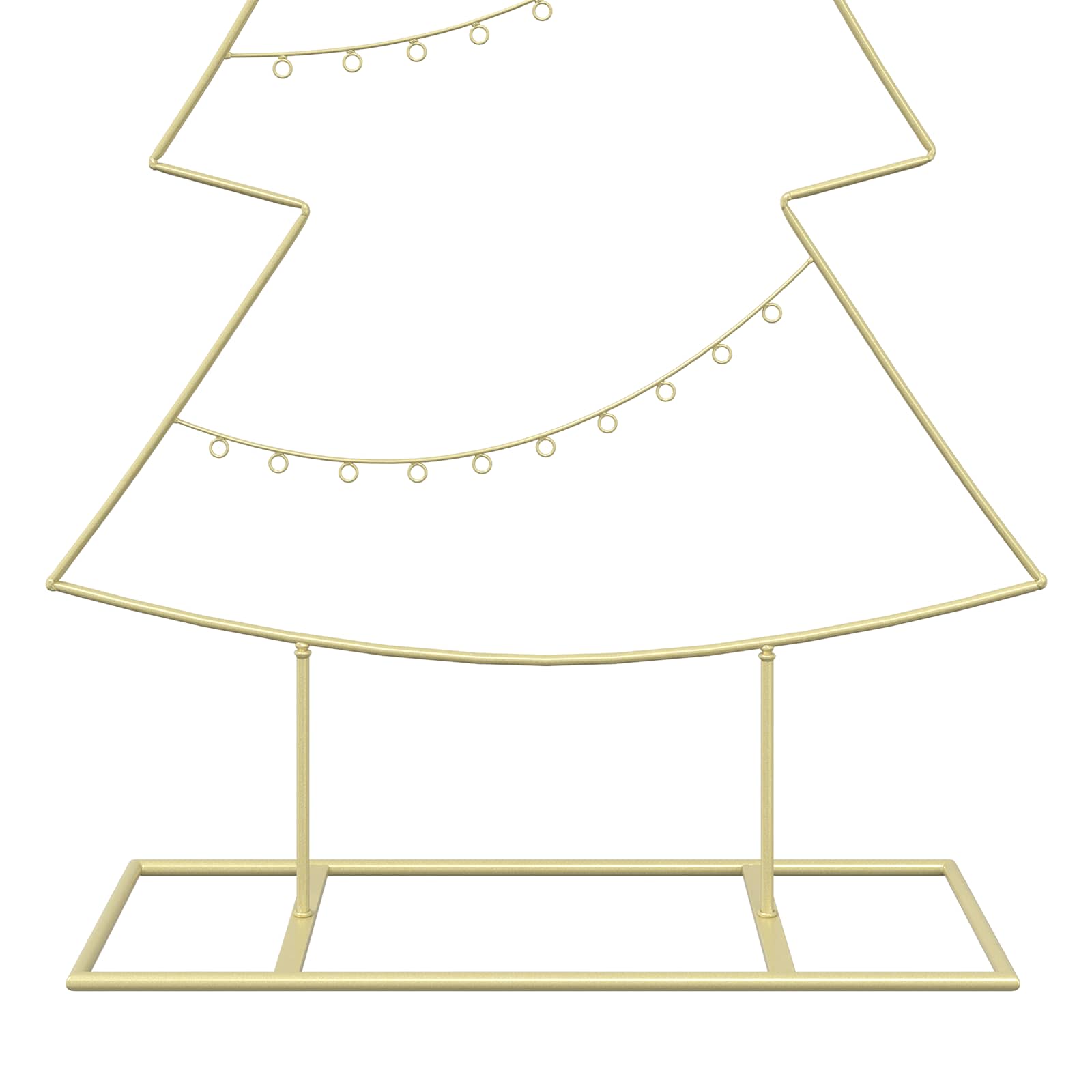 Albero di Natale in metallo con supporto KUOPIO 210 cm Acciaio