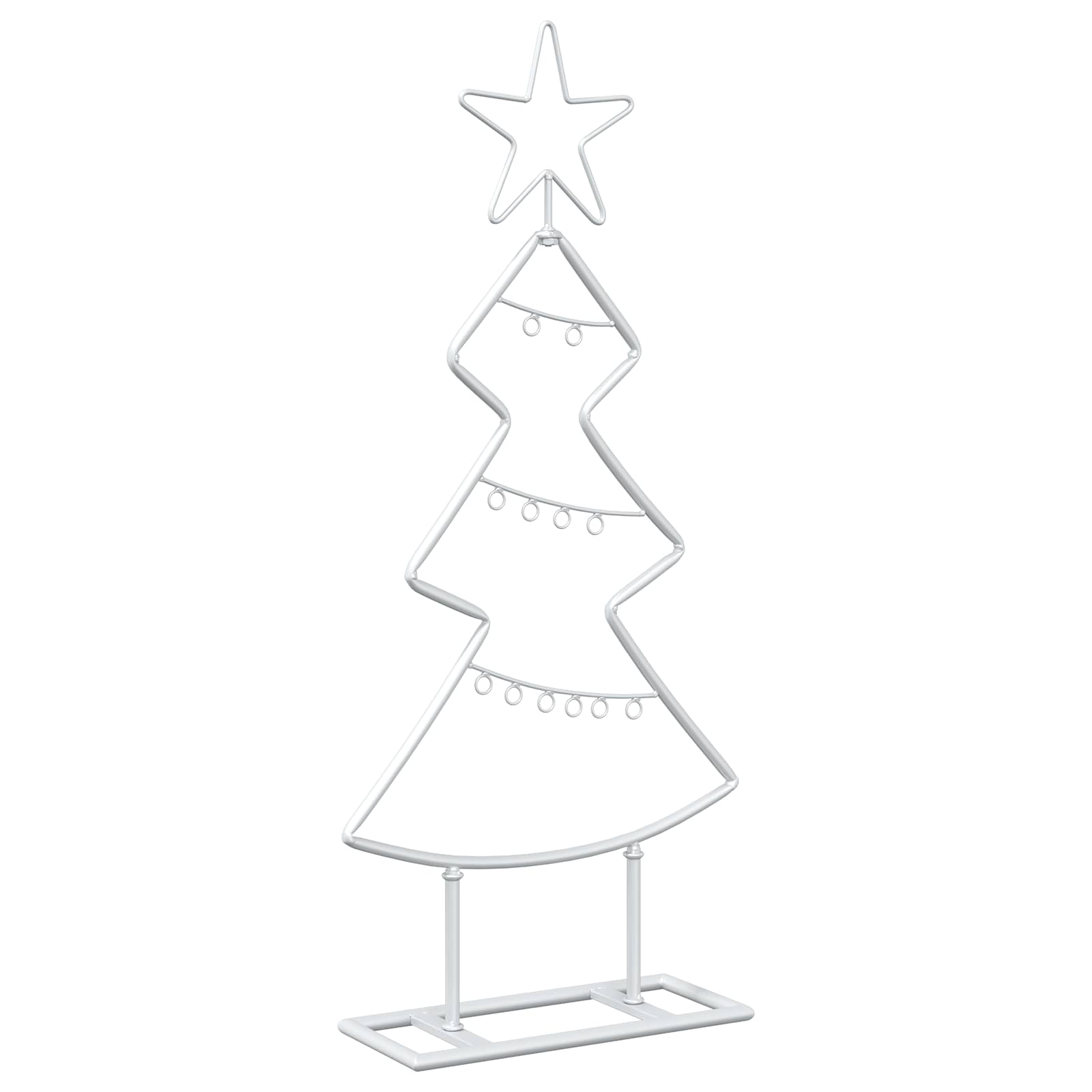 Albero di Natale in metallo con supporto KUOPIO 60 cm Acciaio