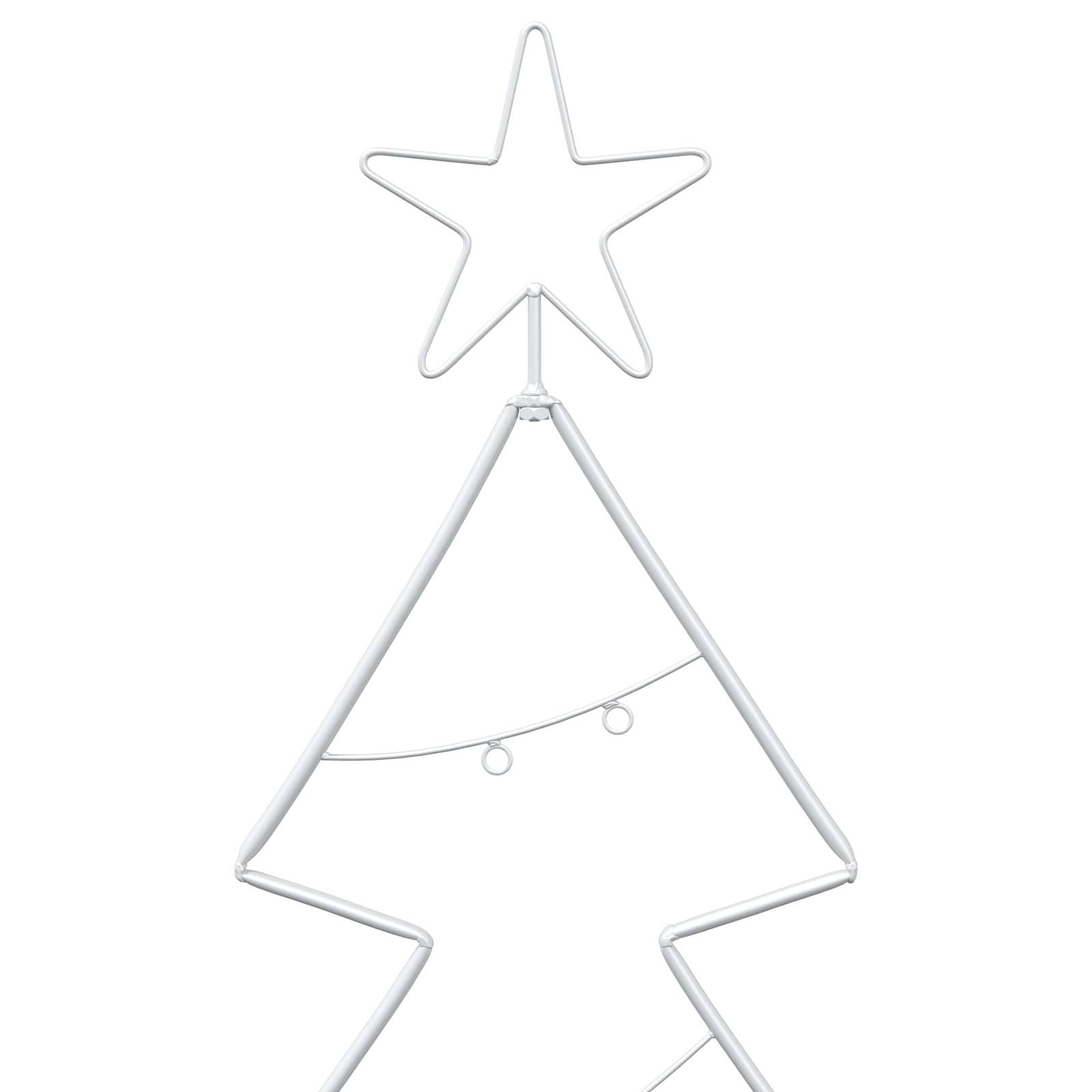 Albero di Natale in metallo con supporto KUOPIO 180 cm Acciaio