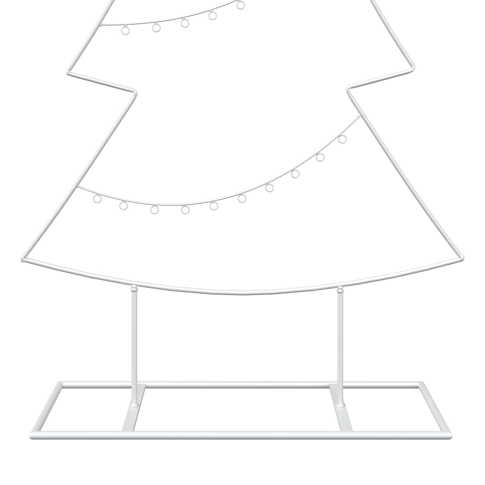 Albero di Natale in metallo con supporto KUOPIO 180 cm Acciaio