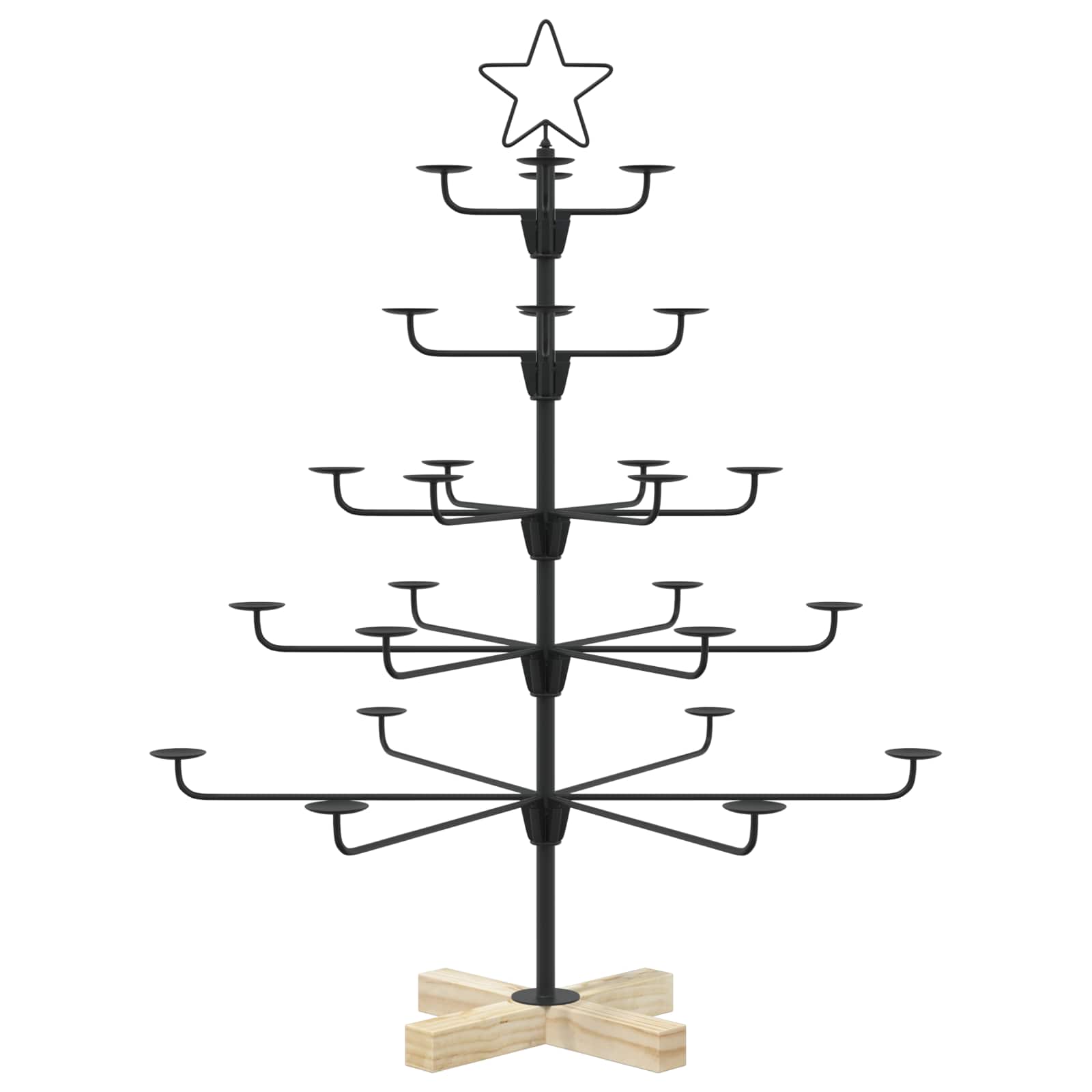 Albero di Natale in Metallo con Supporto KUOPIO 90 cm