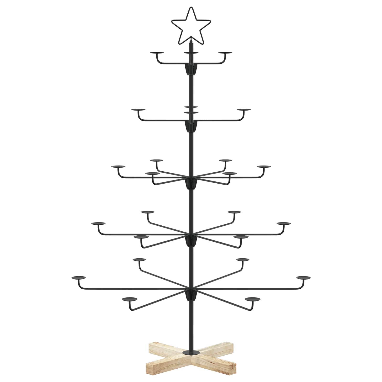Albero di Natale in Metallo con Supporto KUOPIO 125 cm