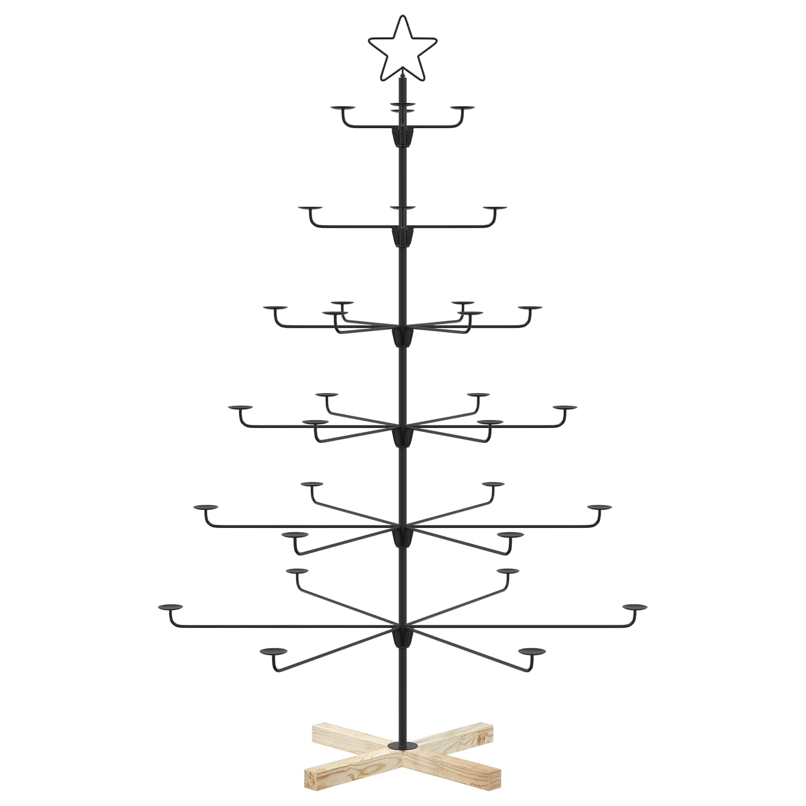 Albero di Natale in Metallo con Supporto KUOPIO 150 cm