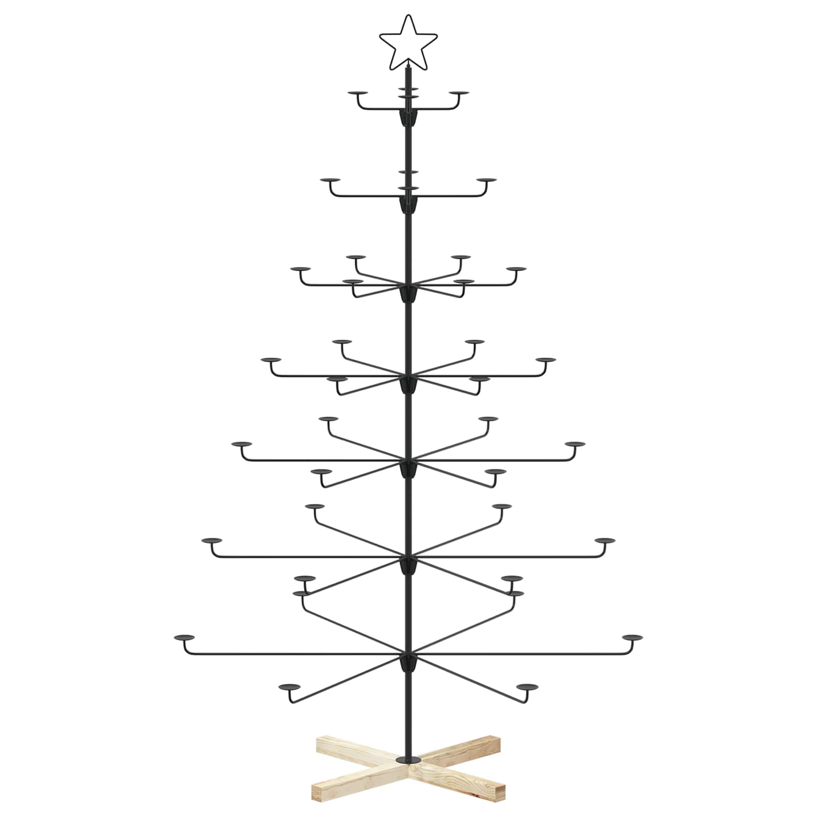 Albero di Natale in Metallo con Supporto KUOPIO 180 cm