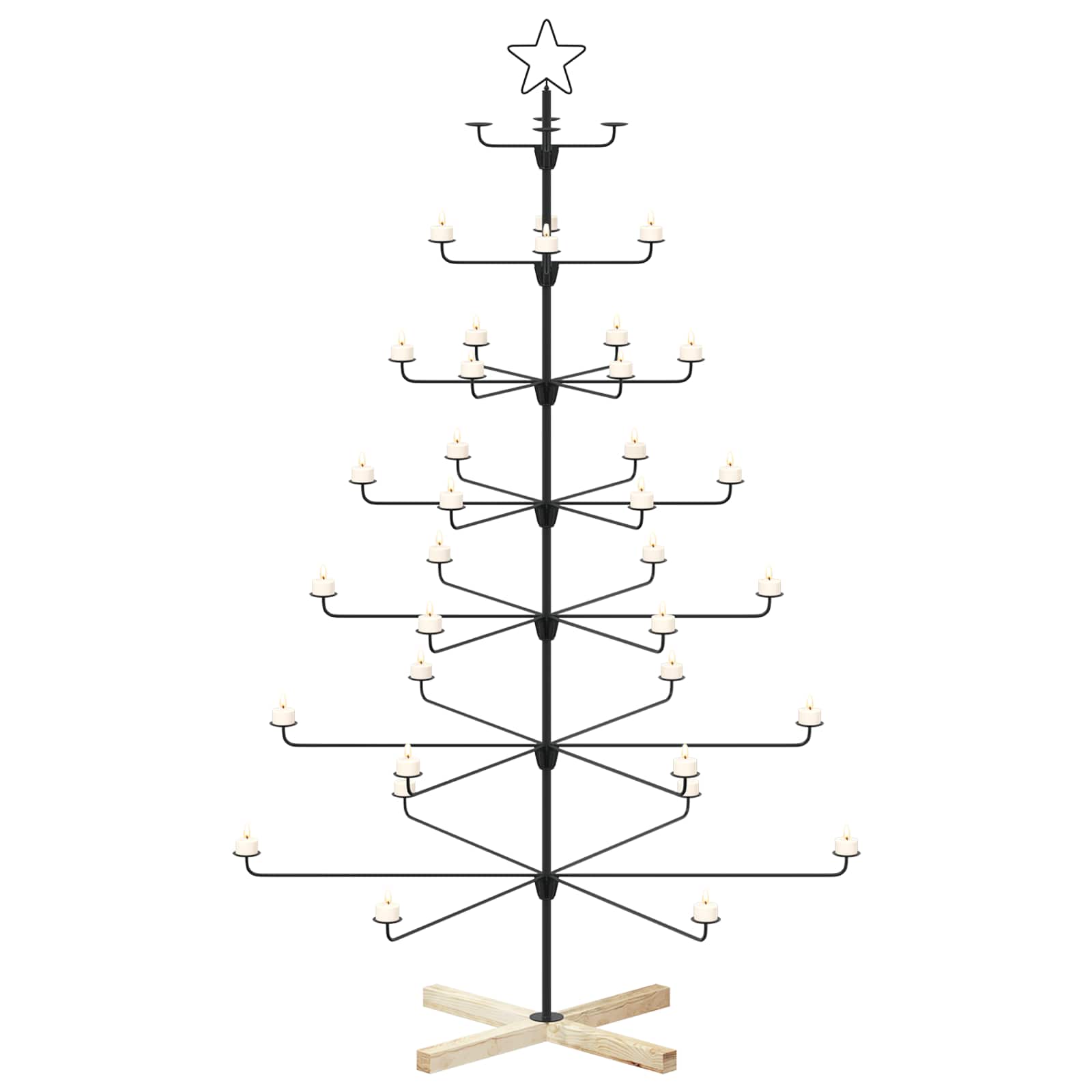 Albero di Natale in Metallo con Supporto KUOPIO 180 cm