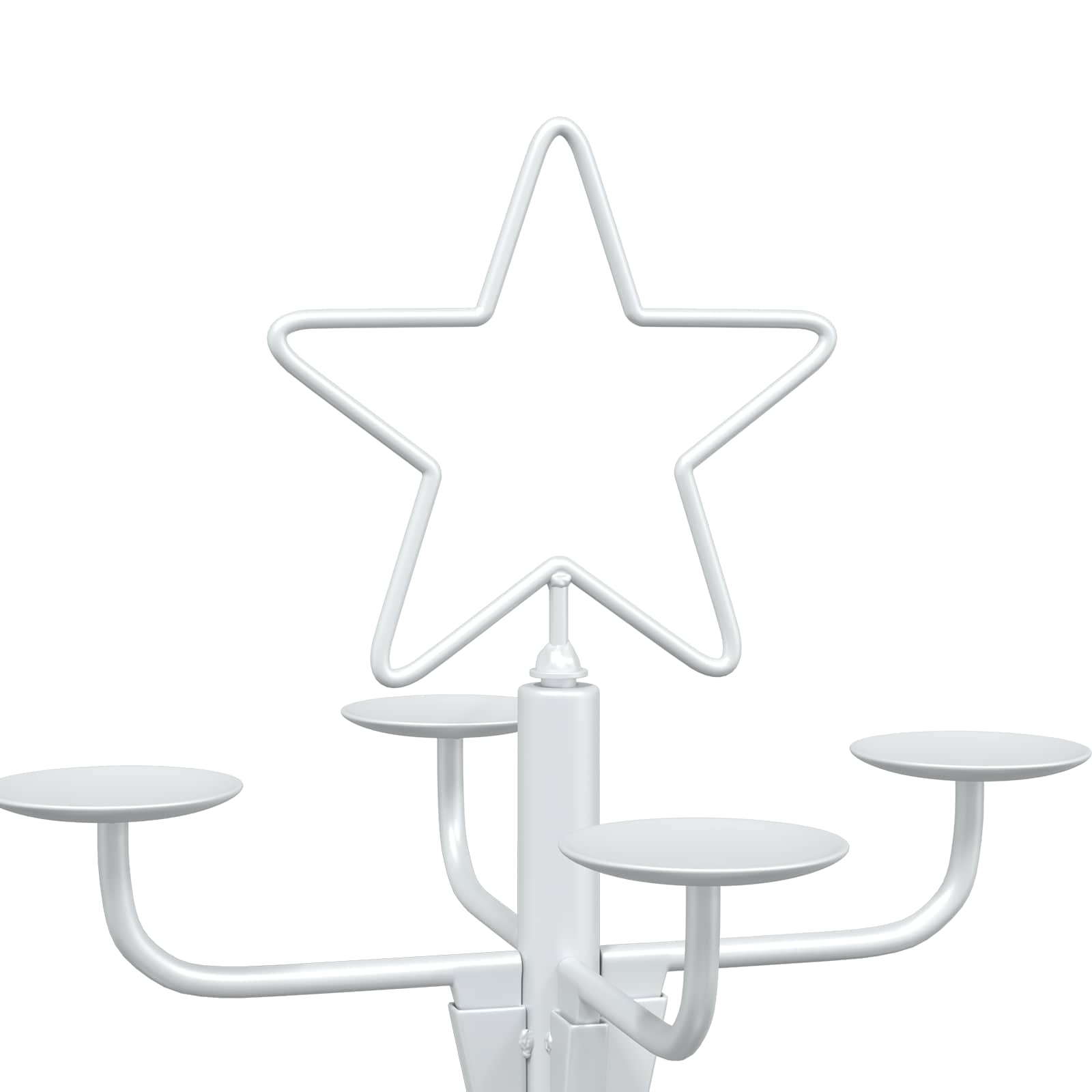 Albero di Natale in Metallo con Supporto KUOPIO 210 cm Acciaio