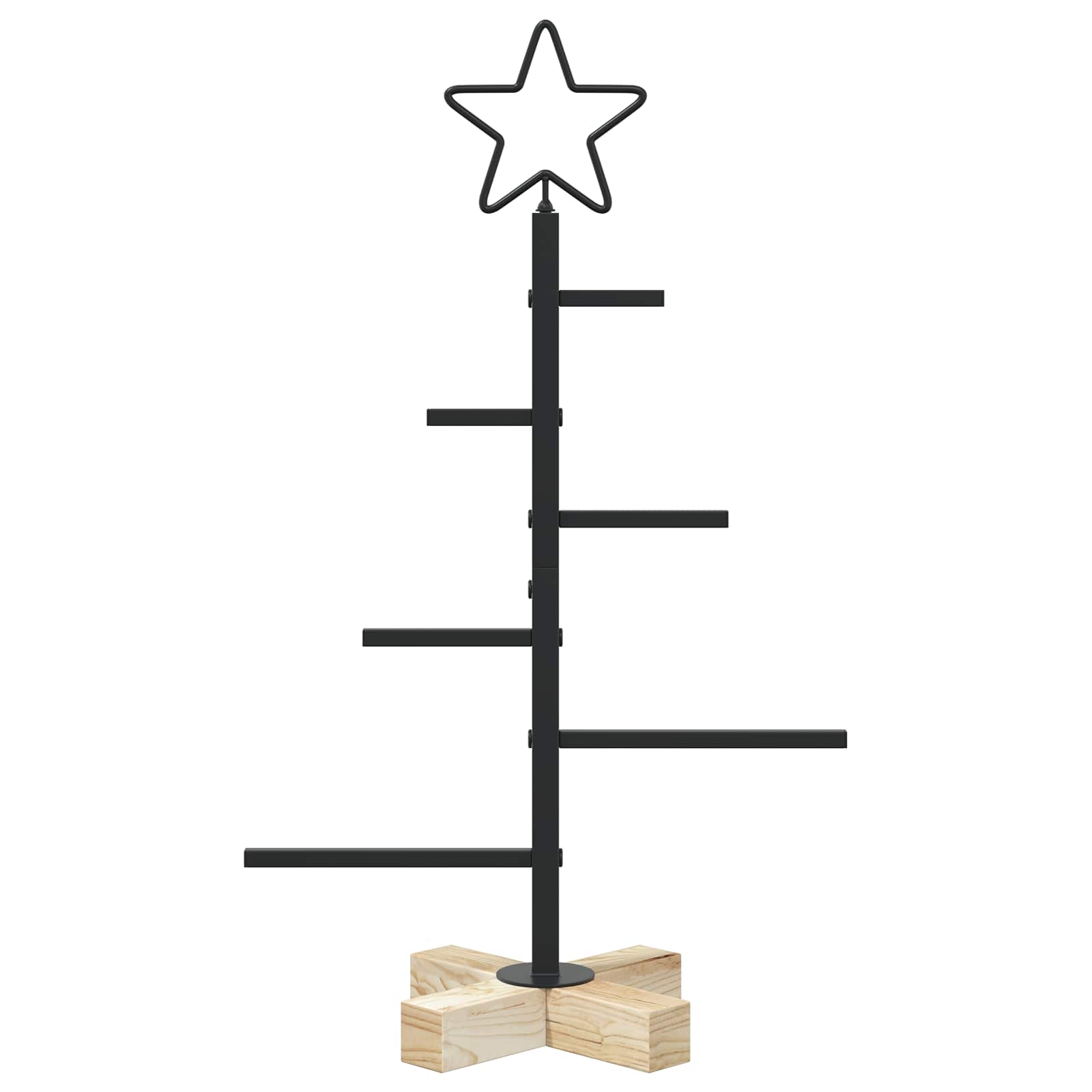 Albero di Natale in metallo con supporto KUOPIO 60 cm Acciaio