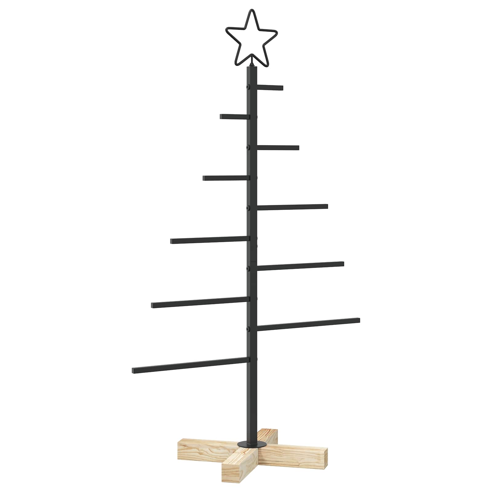 Albero di Natale in metallo con supporto KUOPIO 90 cm Acciaio
