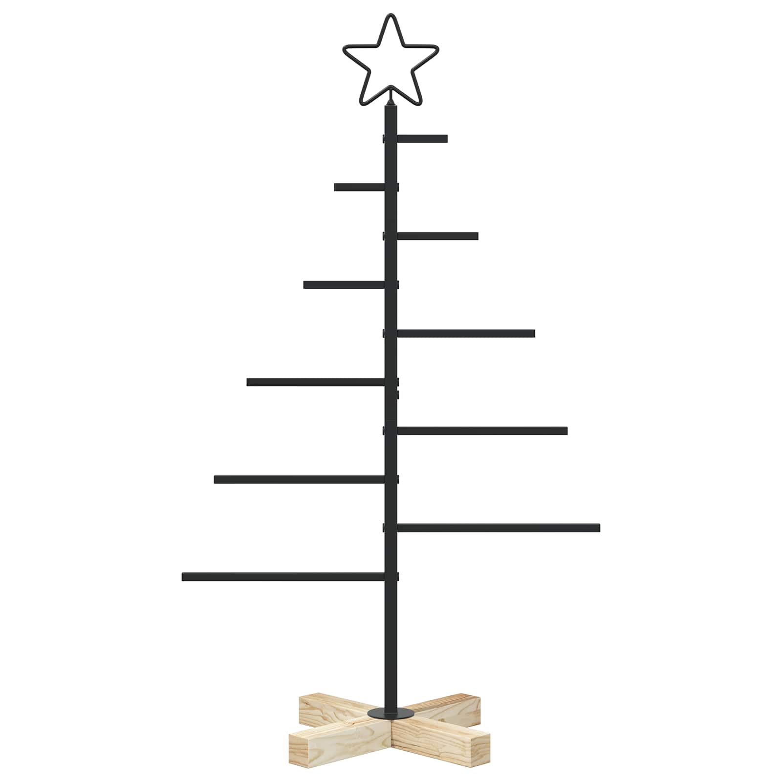 Albero di Natale in metallo con supporto KUOPIO 90 cm Acciaio