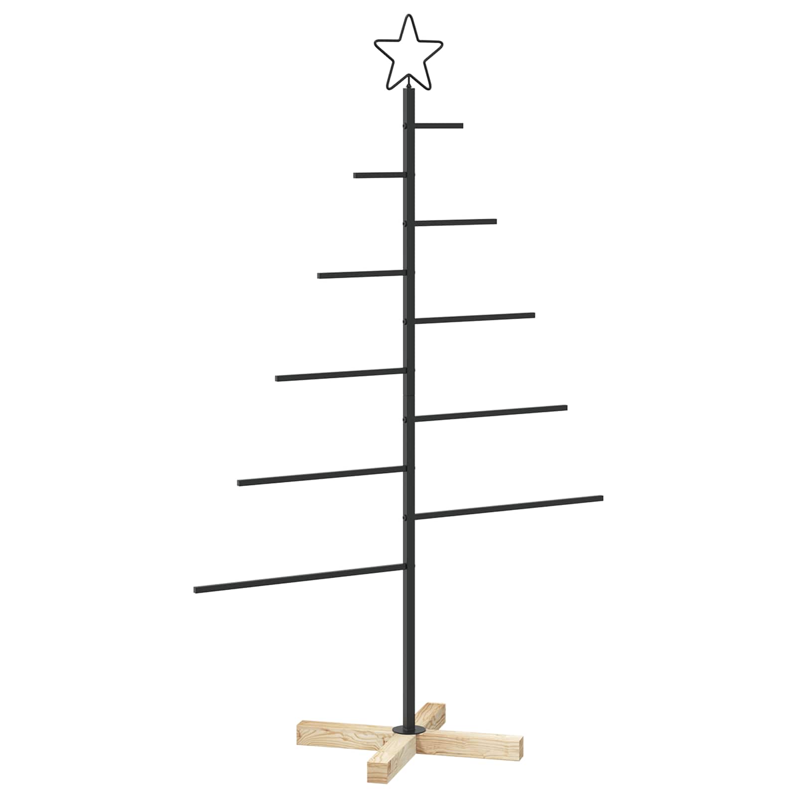 Albero di Natale in metallo con supporto KUOPIO 125 cm Acciaio