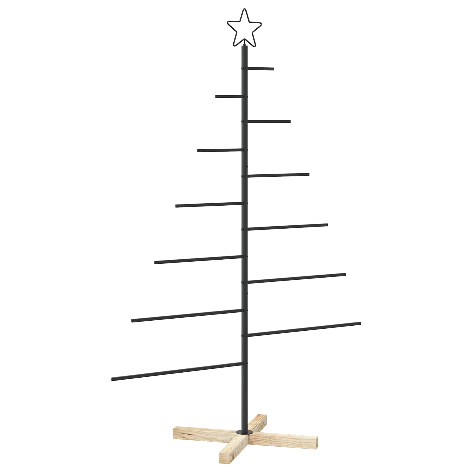Albero di Natale in metallo con supporto KUOPIO 150 cm Acciaio