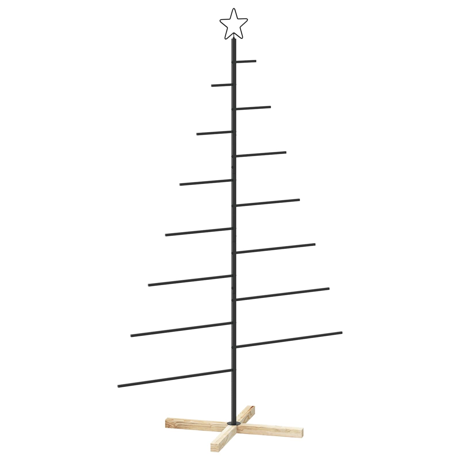 Albero di Natale in metallo con supporto KUOPIO 180 cm Acciaio