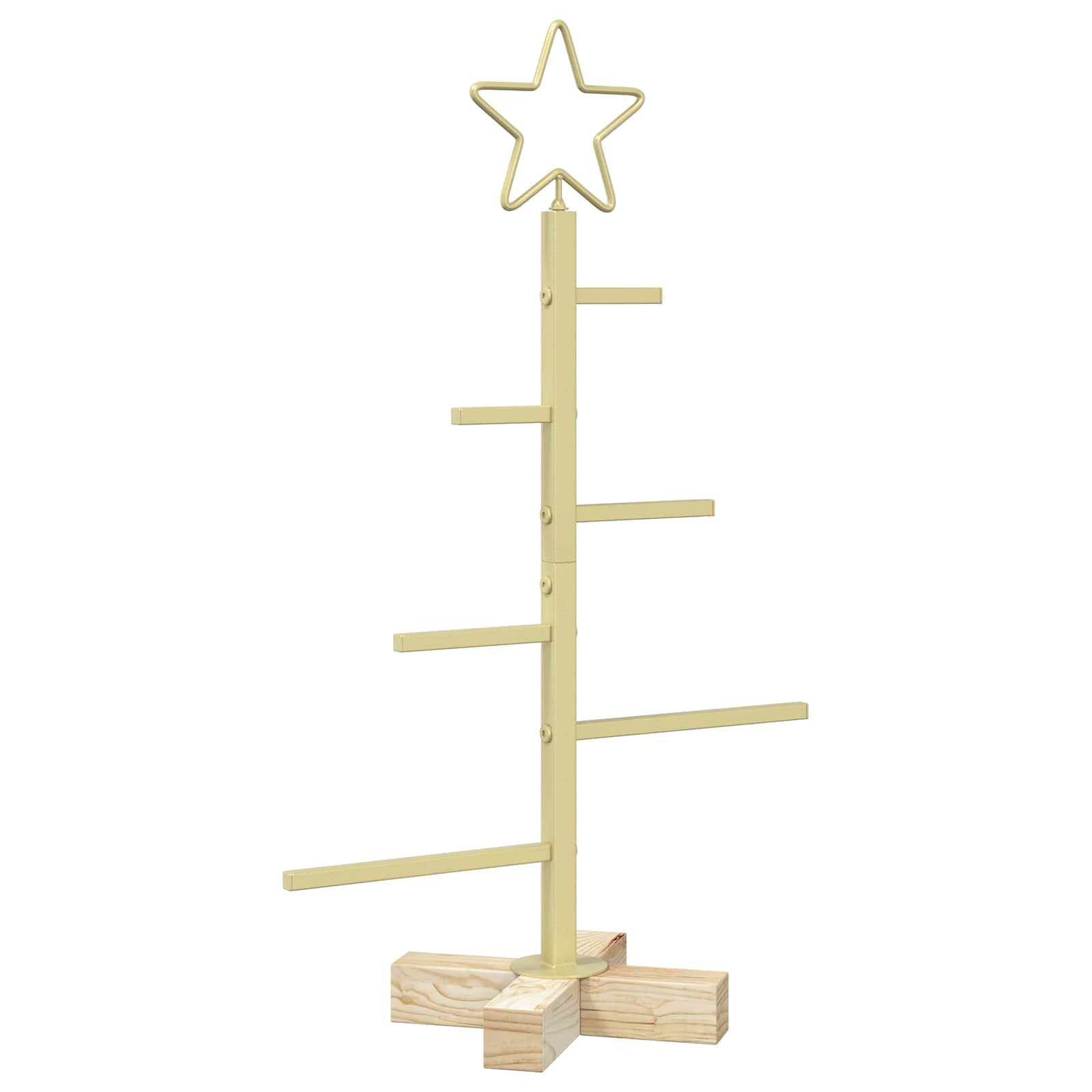 Albero di Natale in metallo con supporto KUOPIO 60 cm Acciaio