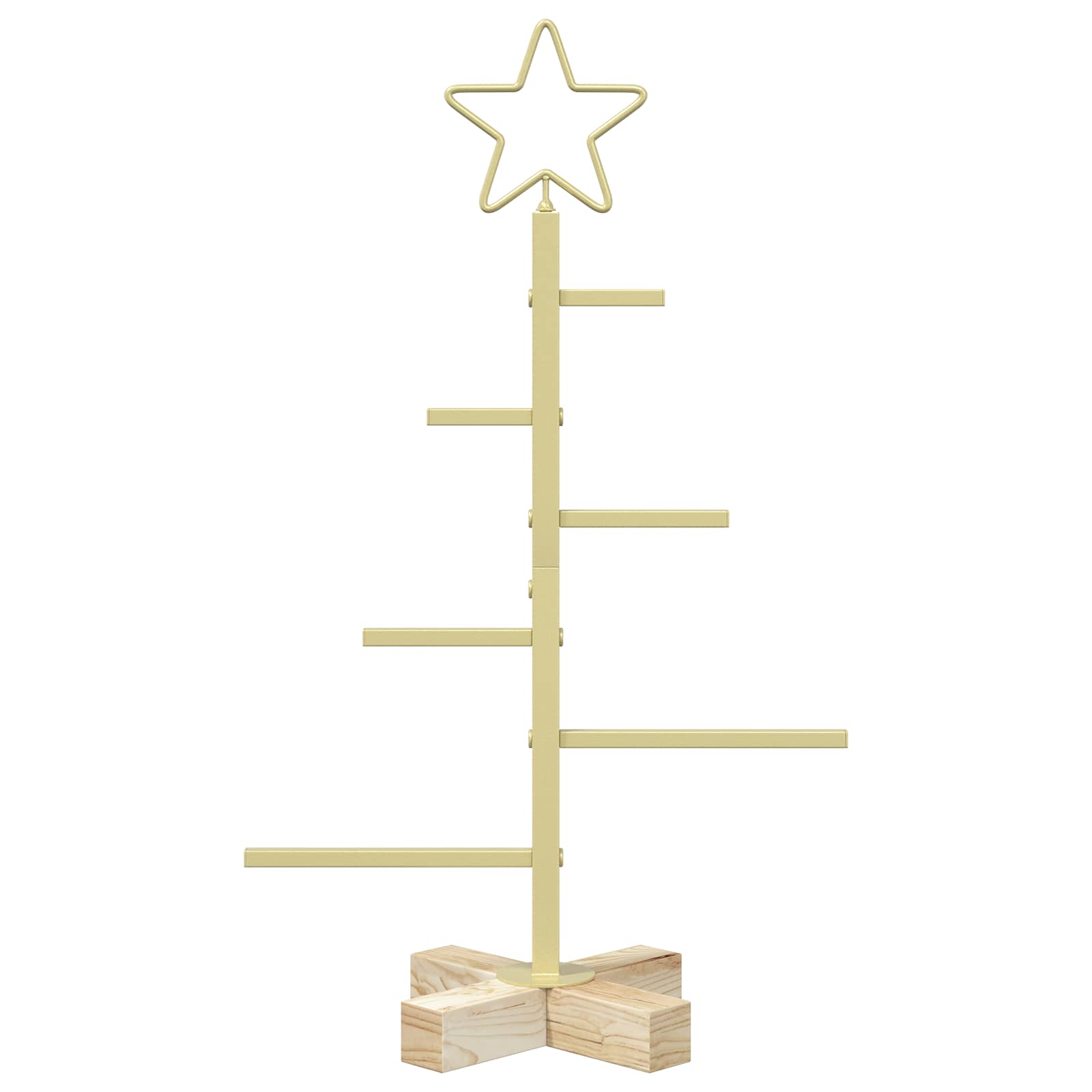 Albero di Natale in metallo con supporto KUOPIO 60 cm Acciaio