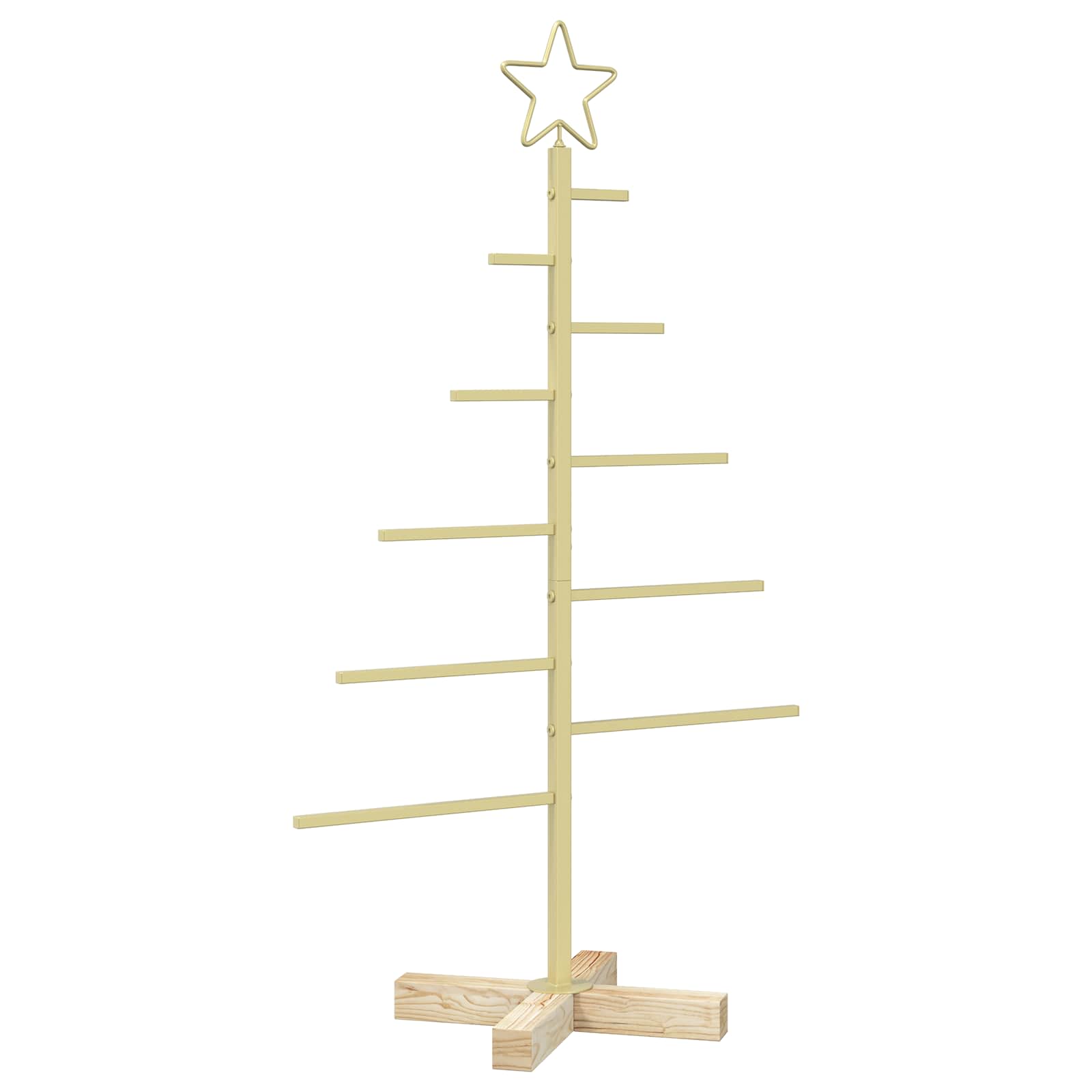 Albero di Natale in metallo con supporto KUOPIO 90 cm Acciaio