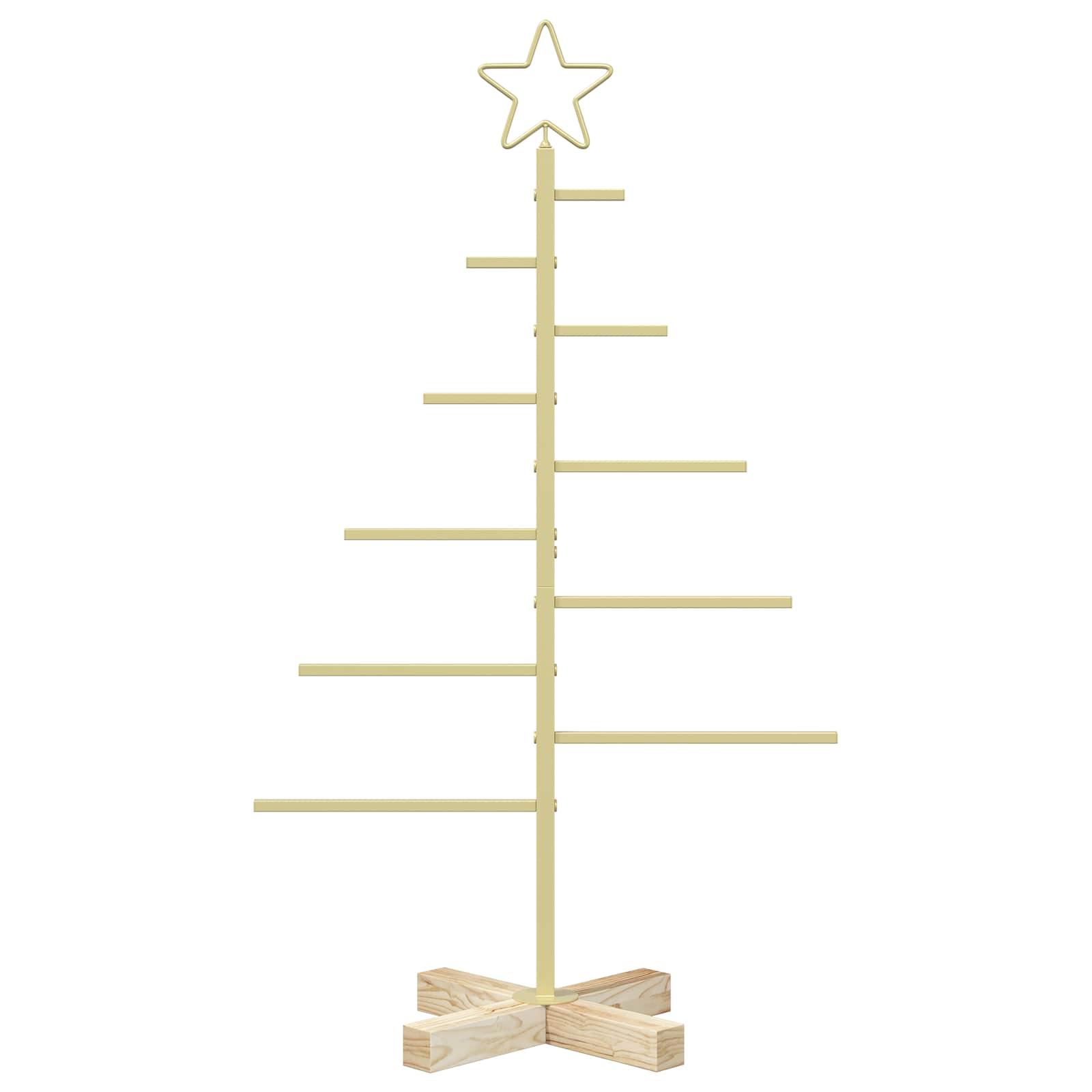 Albero di Natale in metallo con supporto KUOPIO 90 cm Acciaio