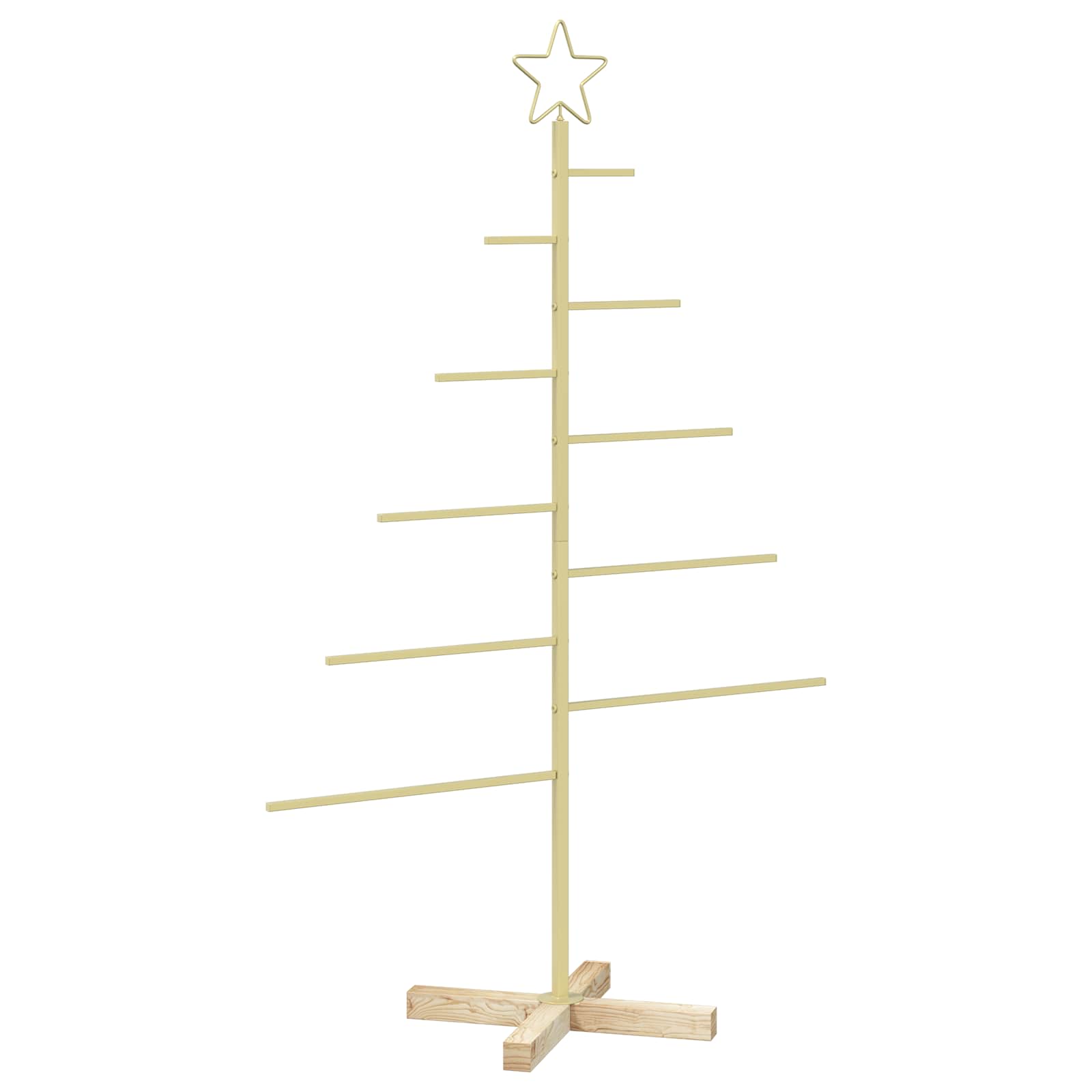 Albero di Natale in metallo con supporto KUOPIO 125 cm Acciaio