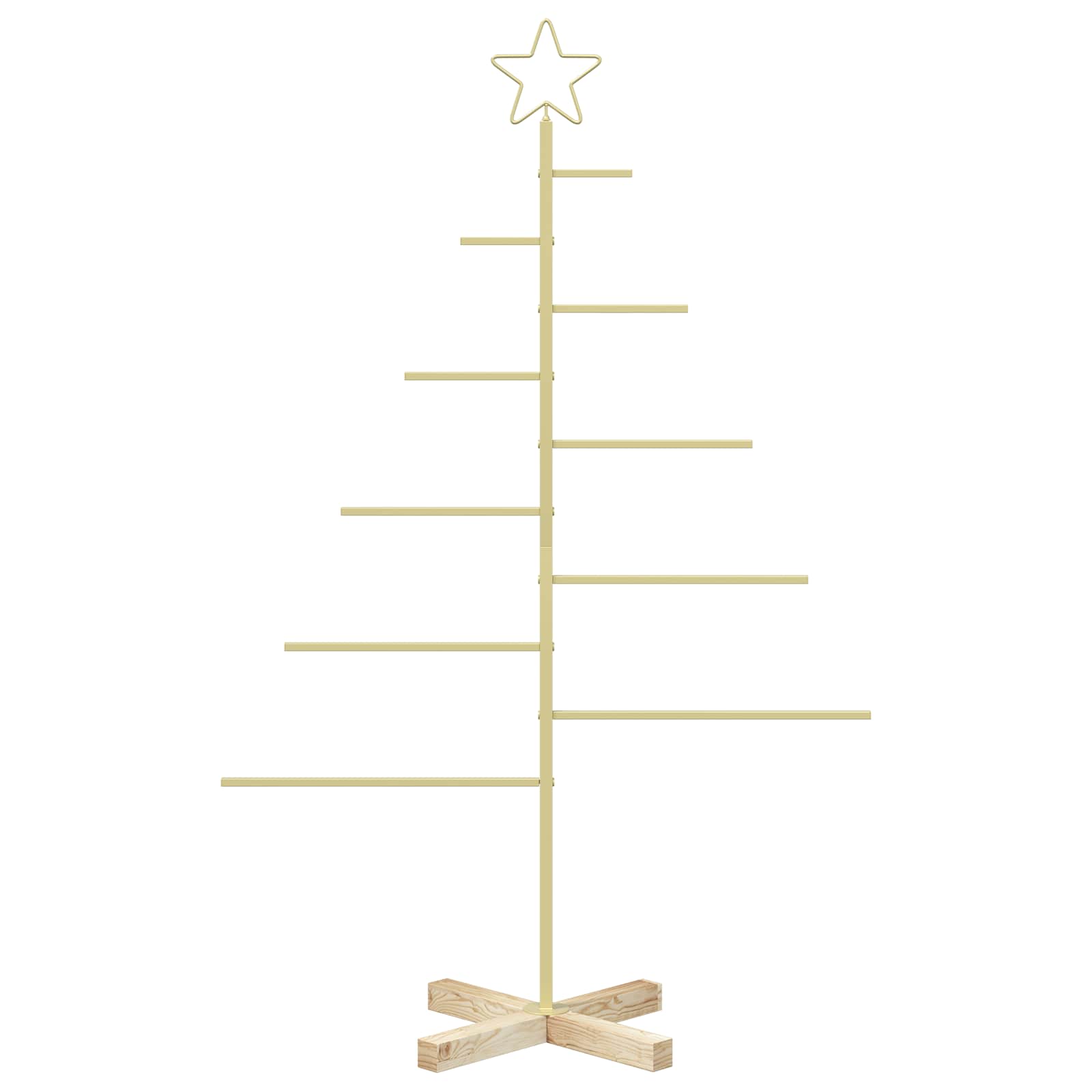 Albero di Natale in metallo con supporto KUOPIO 125 cm Acciaio