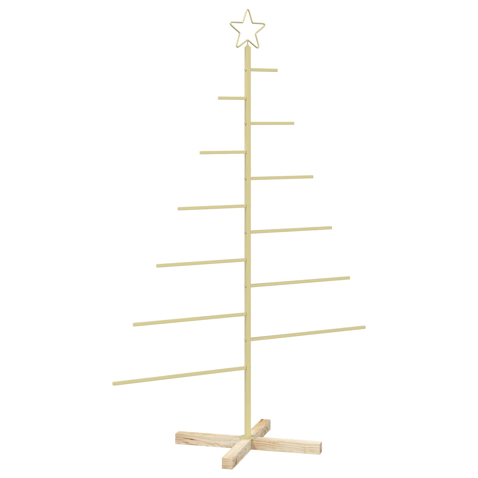 Albero di Natale in metallo con supporto KUOPIO 150 cm Acciaio