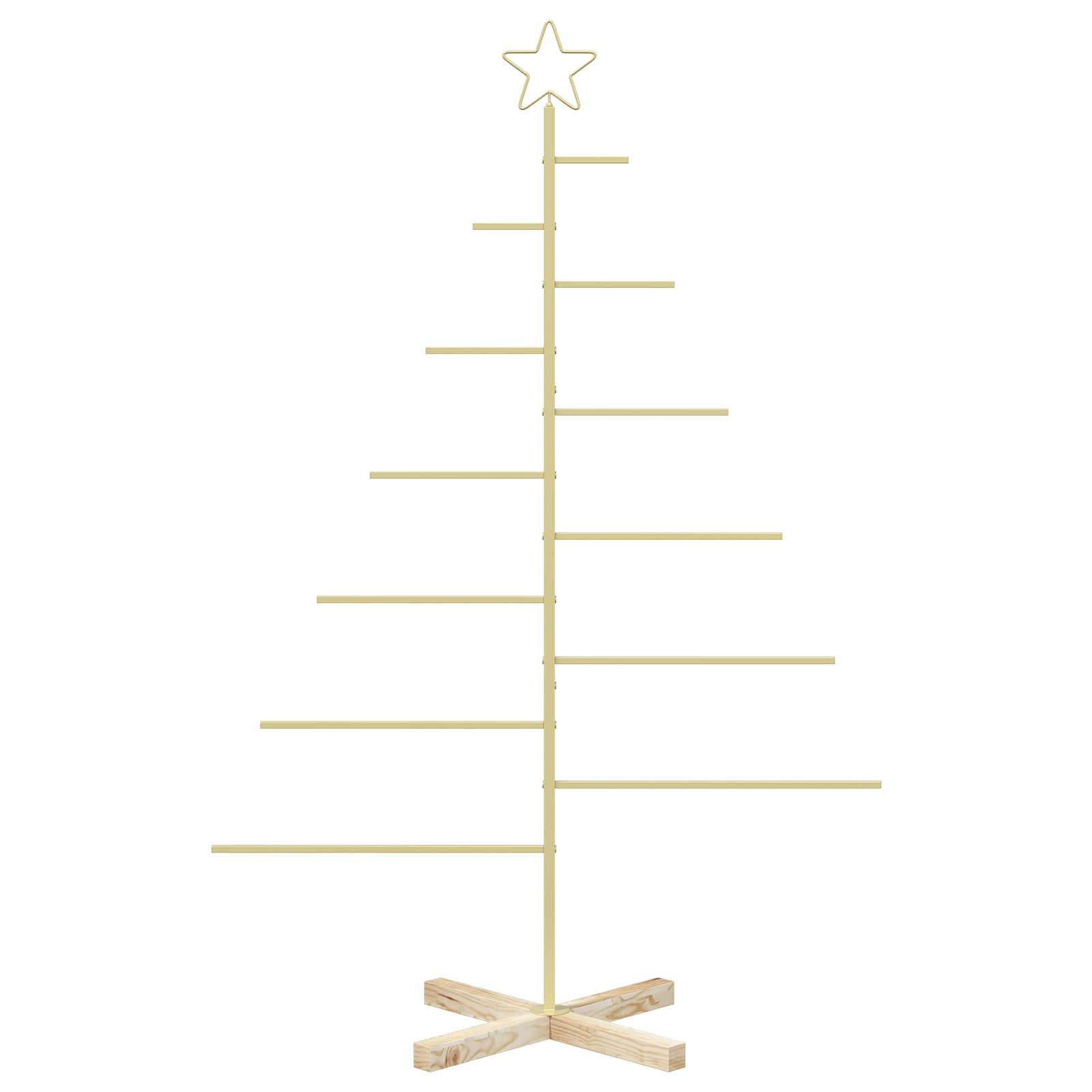 Albero di Natale in metallo con supporto KUOPIO 150 cm Acciaio