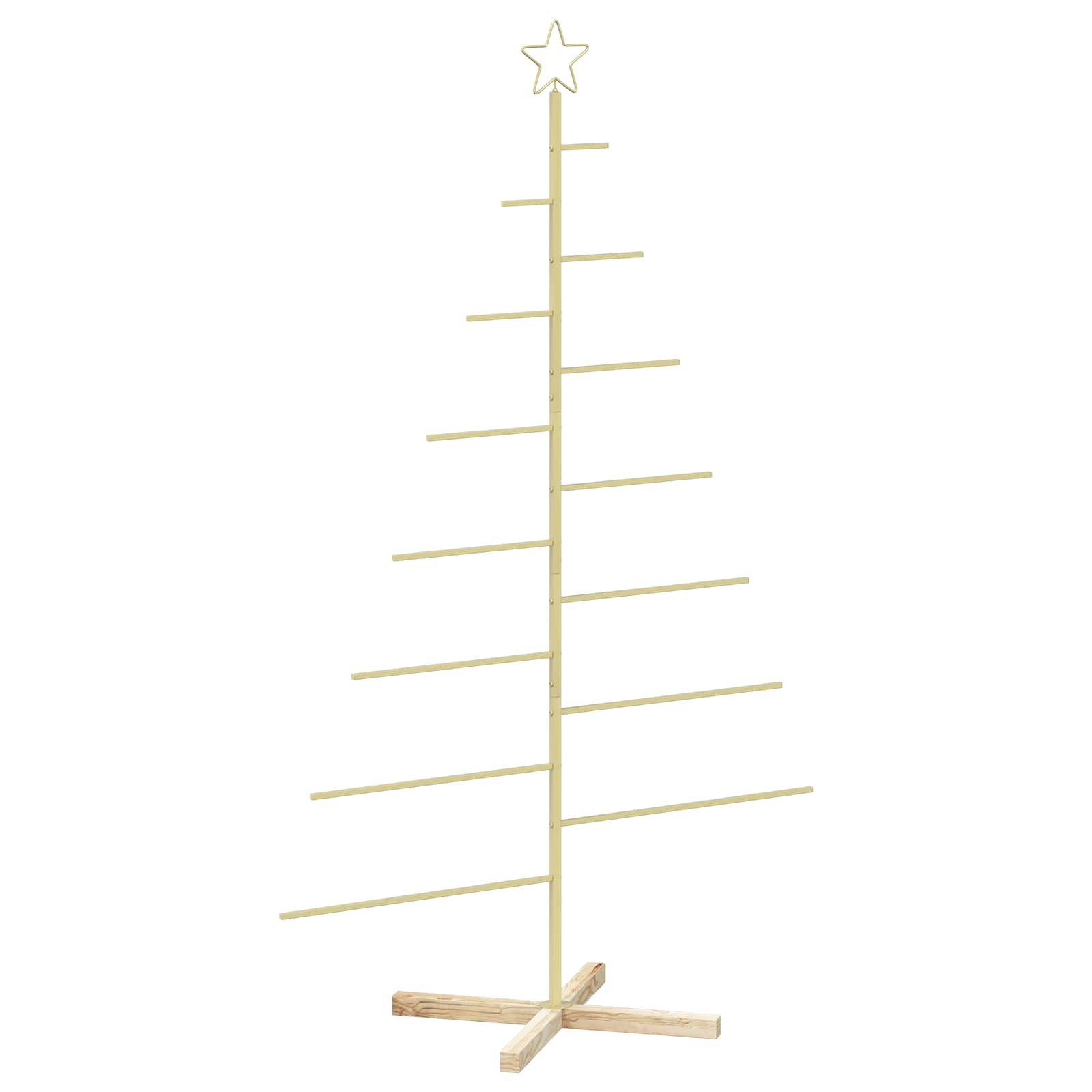 Albero di Natale in metallo con supporto KUOPIO 180 cm Acciaio