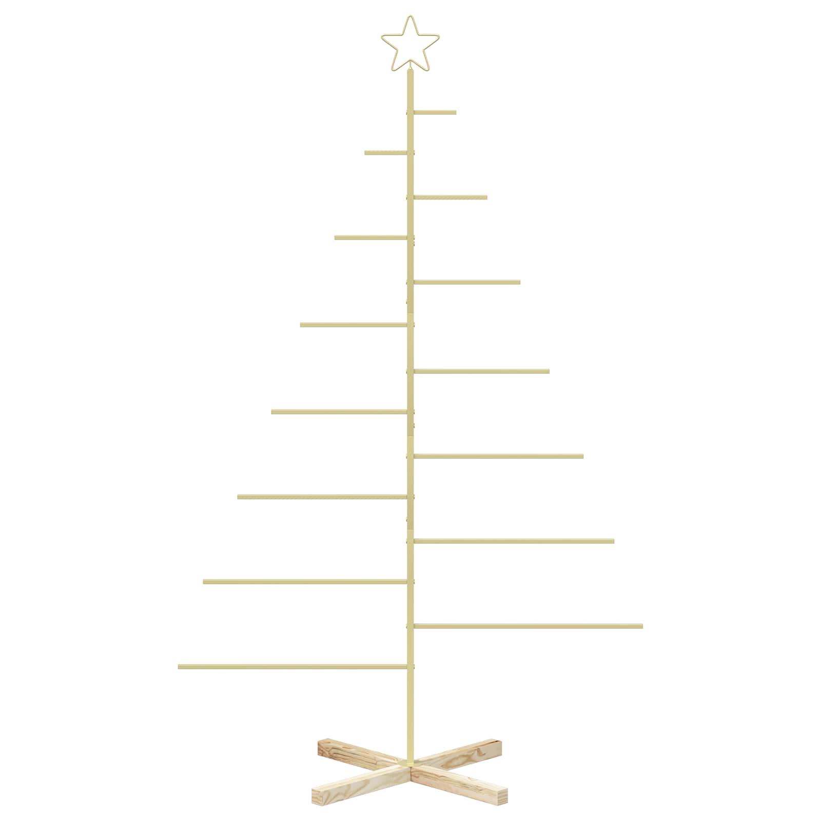 Albero di Natale in metallo con supporto KUOPIO 180 cm Acciaio