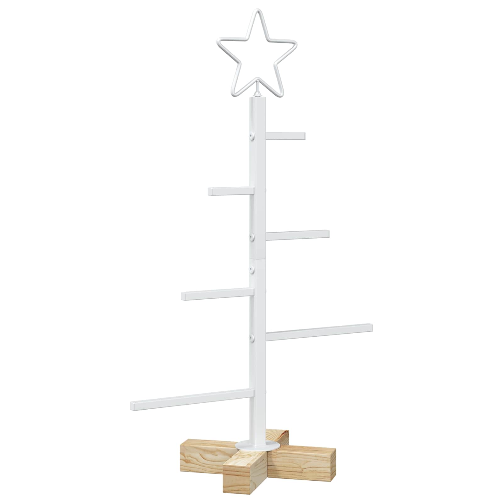 Albero di Natale in metallo con supporto KUOPIO 60 cm Acciaio