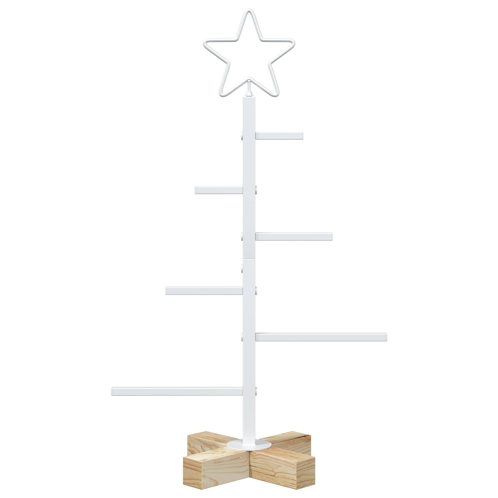Albero di Natale in metallo con supporto KUOPIO 60 cm Acciaio