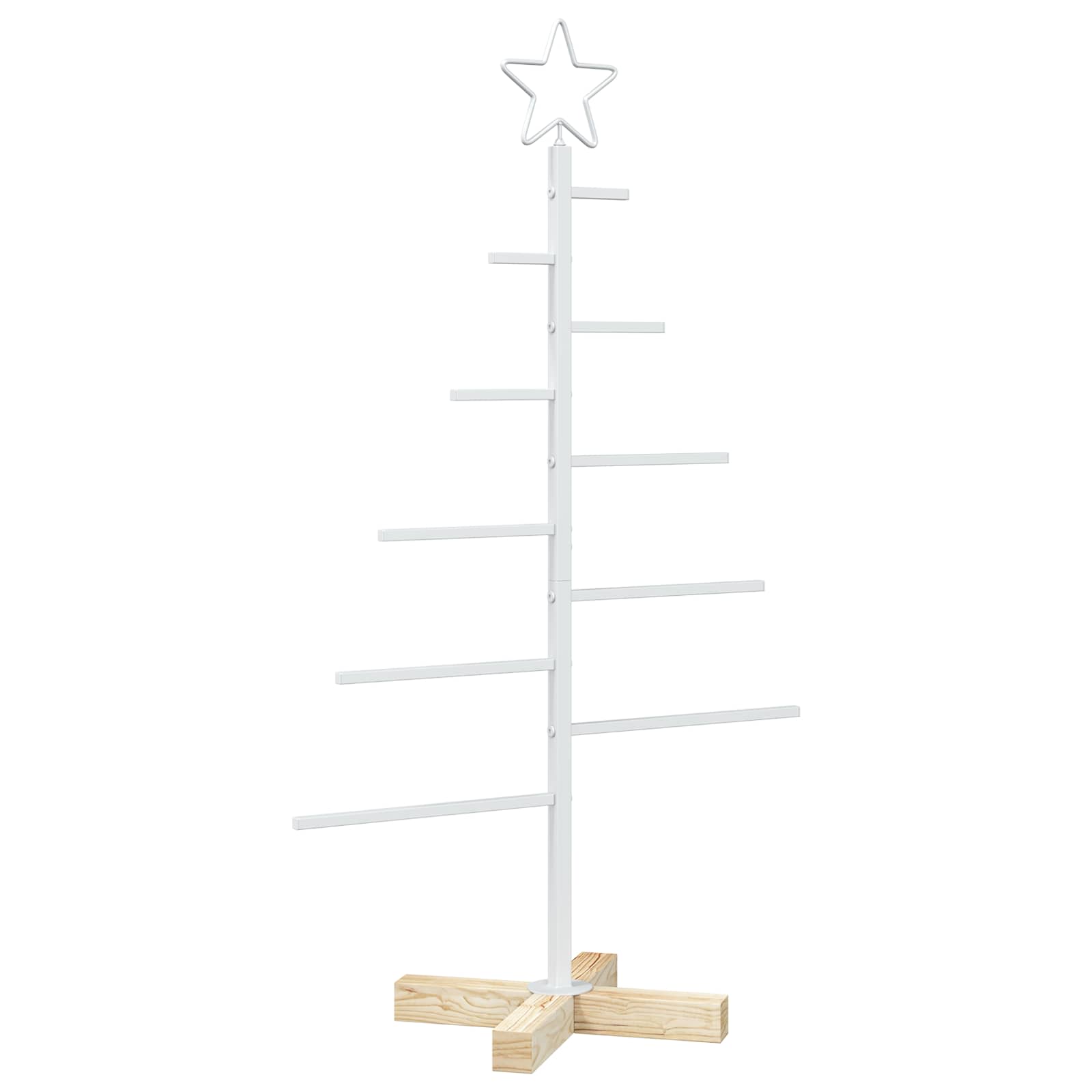 Albero di Natale in metallo con supporto KUOPIO 90 cm Acciaio