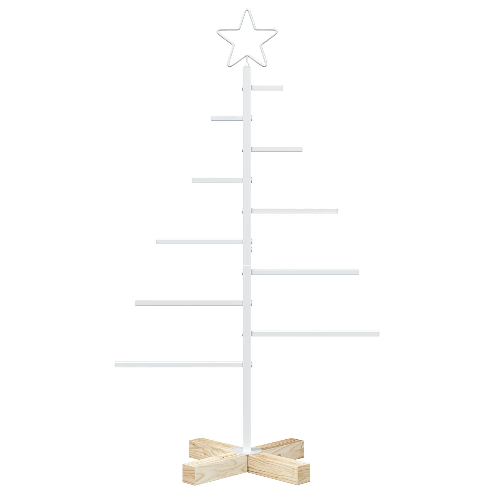 Albero di Natale in metallo con supporto KUOPIO 90 cm Acciaio