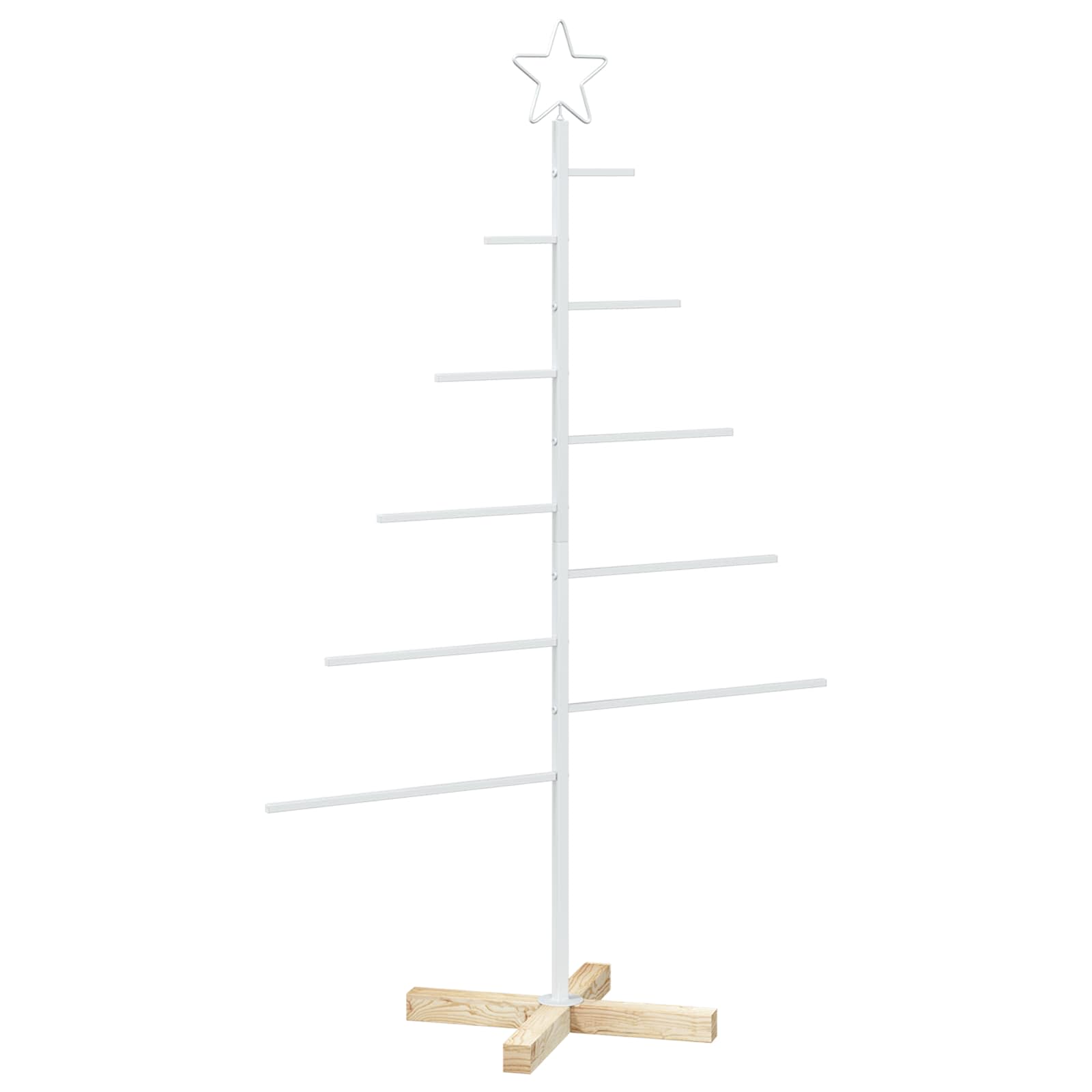 Albero di Natale in metallo con supporto KUOPIO 125 cm Acciaio