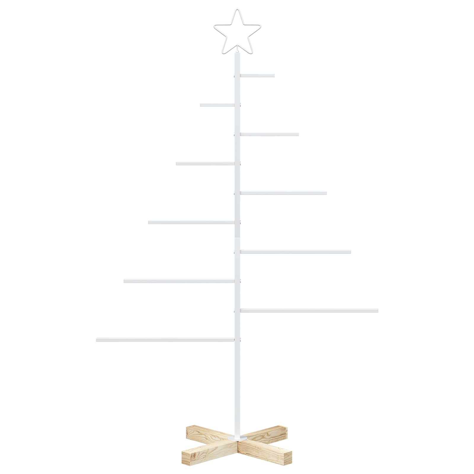 Albero di Natale in metallo con supporto KUOPIO 125 cm Acciaio