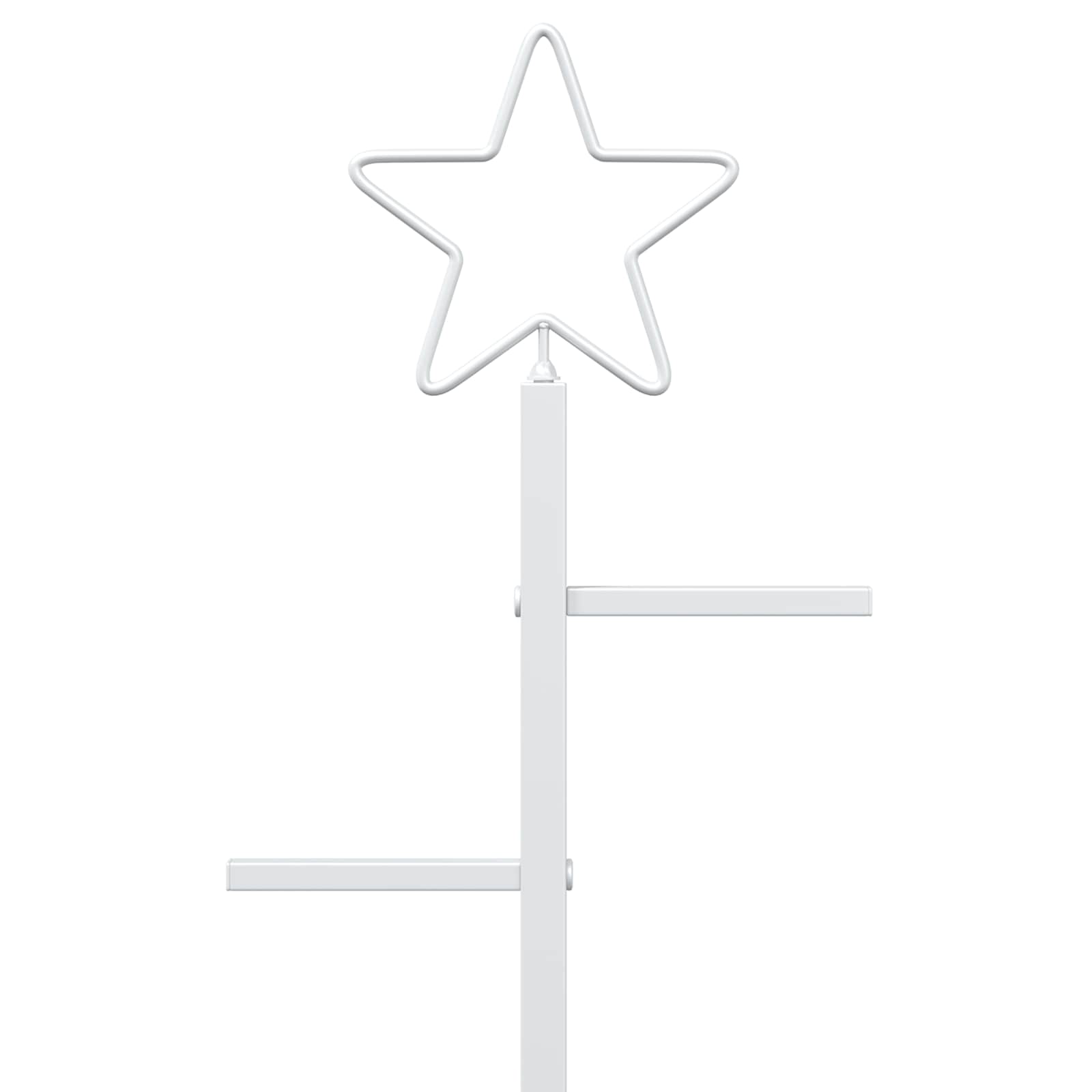 Albero di Natale in metallo con supporto KUOPIO 125 cm Acciaio