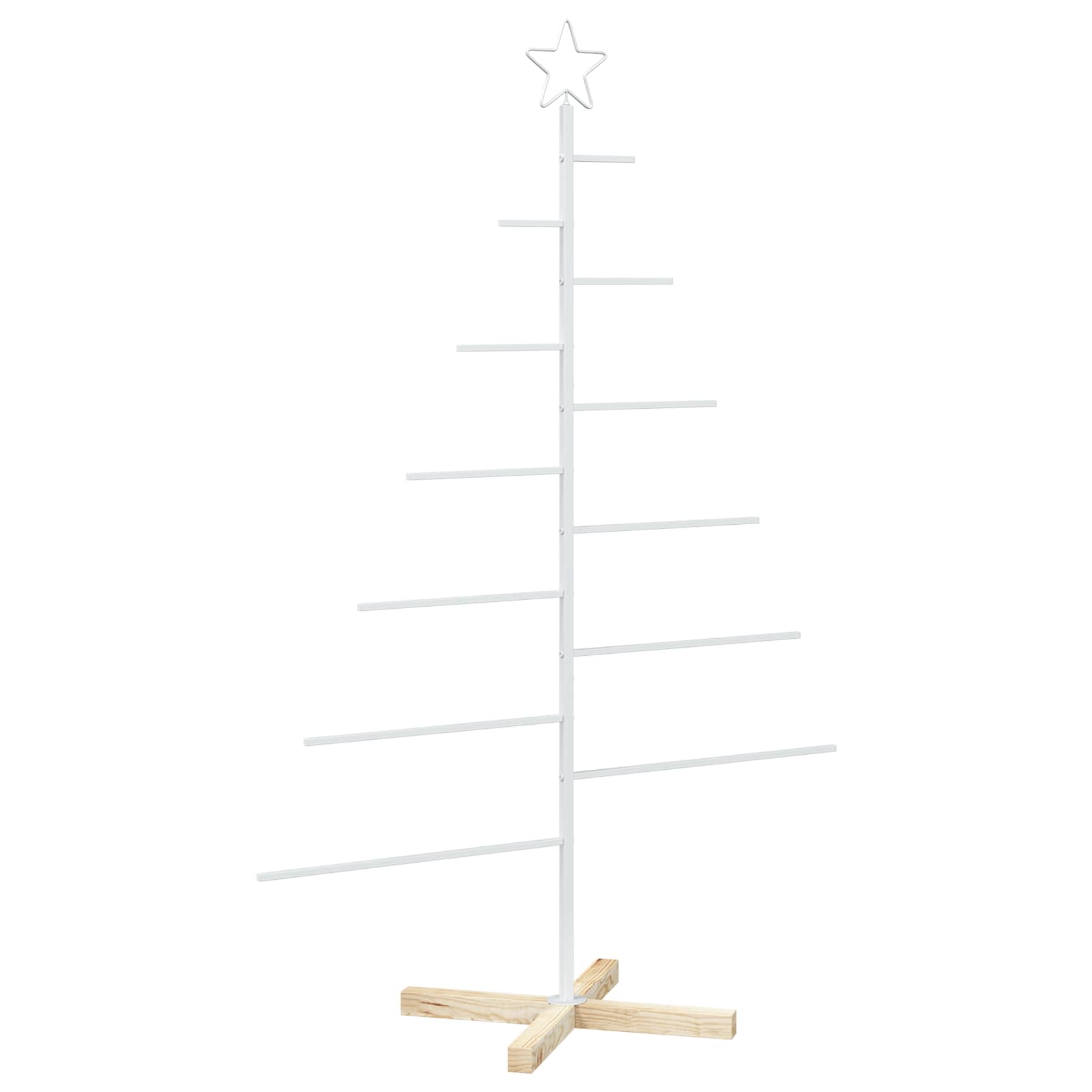 Albero di Natale in metallo con supporto KUOPIO 150 cm Acciaio
