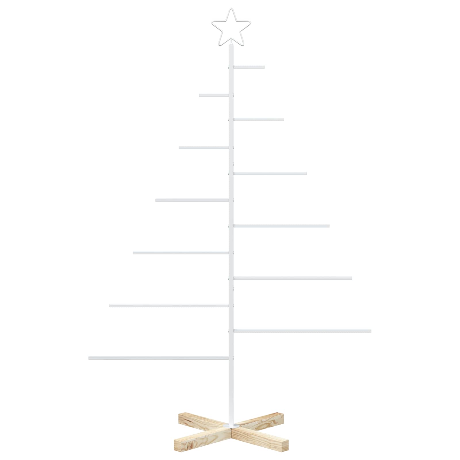 Albero di Natale in metallo con supporto KUOPIO 150 cm Acciaio