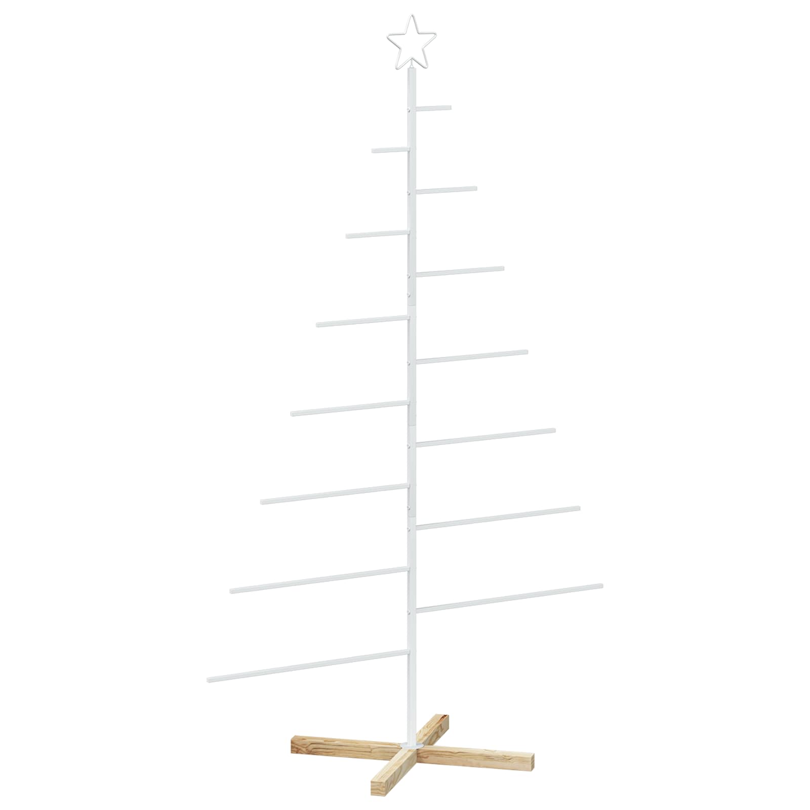 Albero di Natale in metallo con supporto KUOPIO 180 cm Acciaio