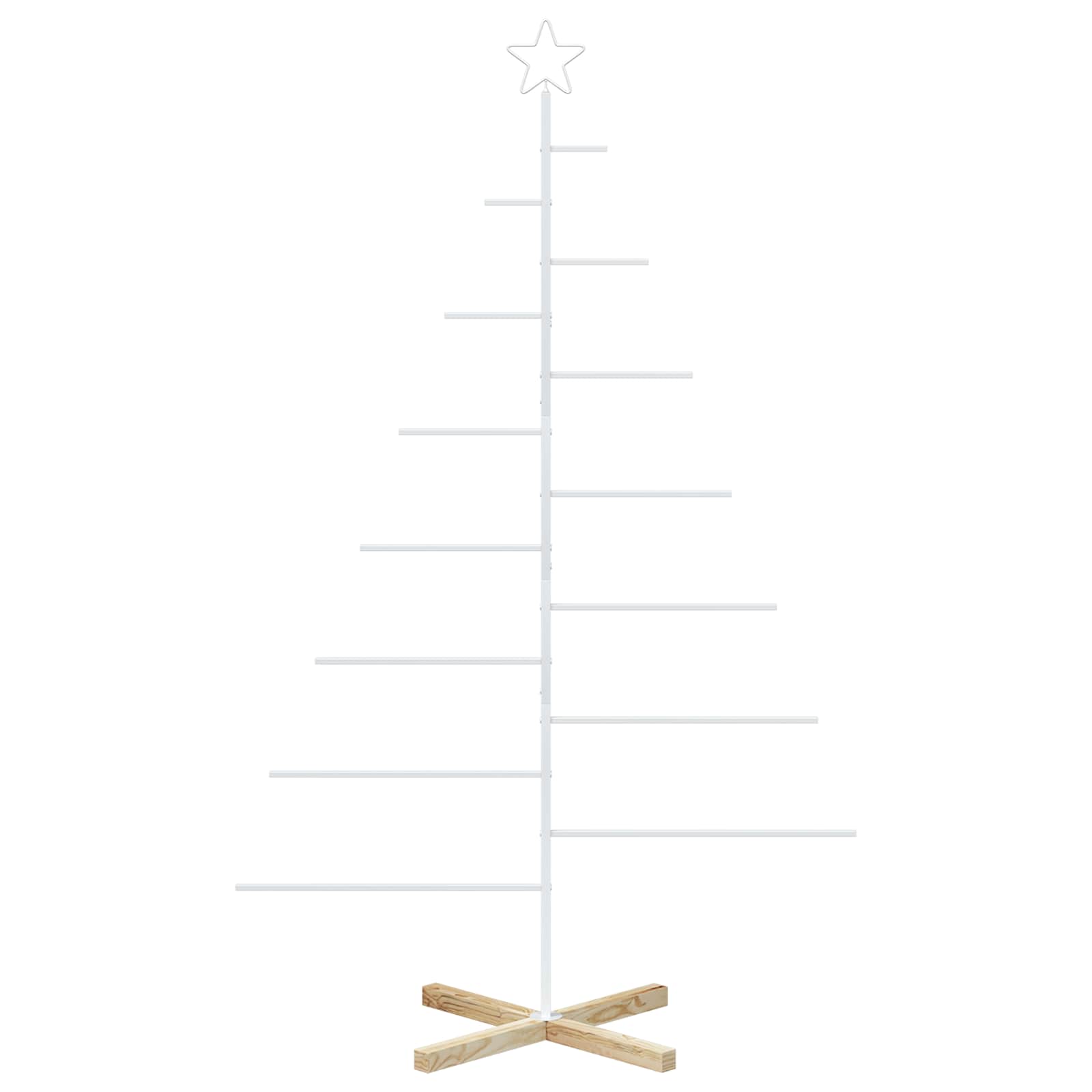 Albero di Natale in metallo con supporto KUOPIO 180 cm Acciaio