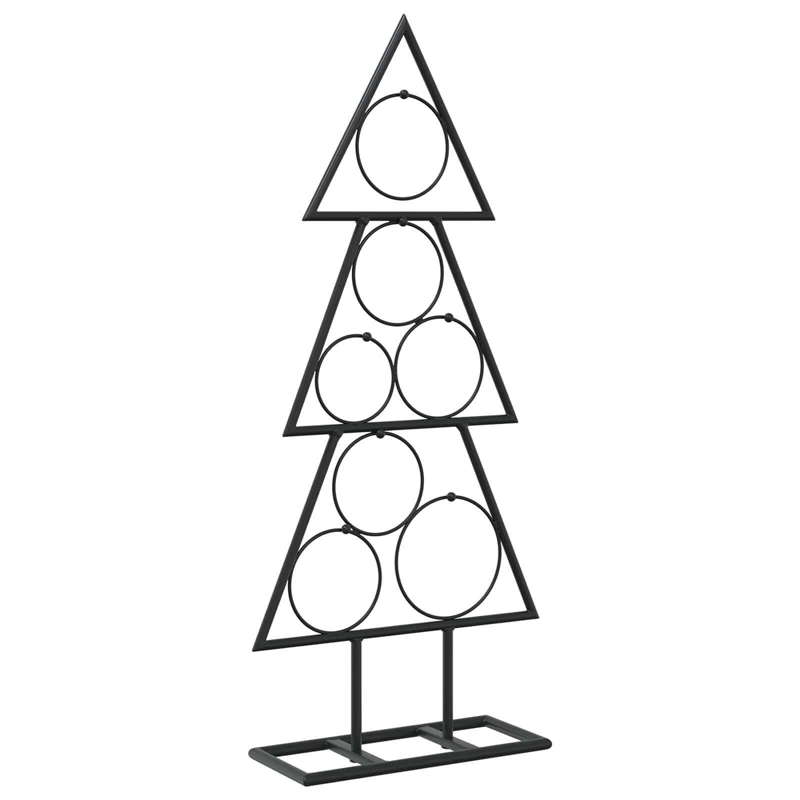 Albero di Natale in metallo con supporto KUOPIO 60 cm Acciaio