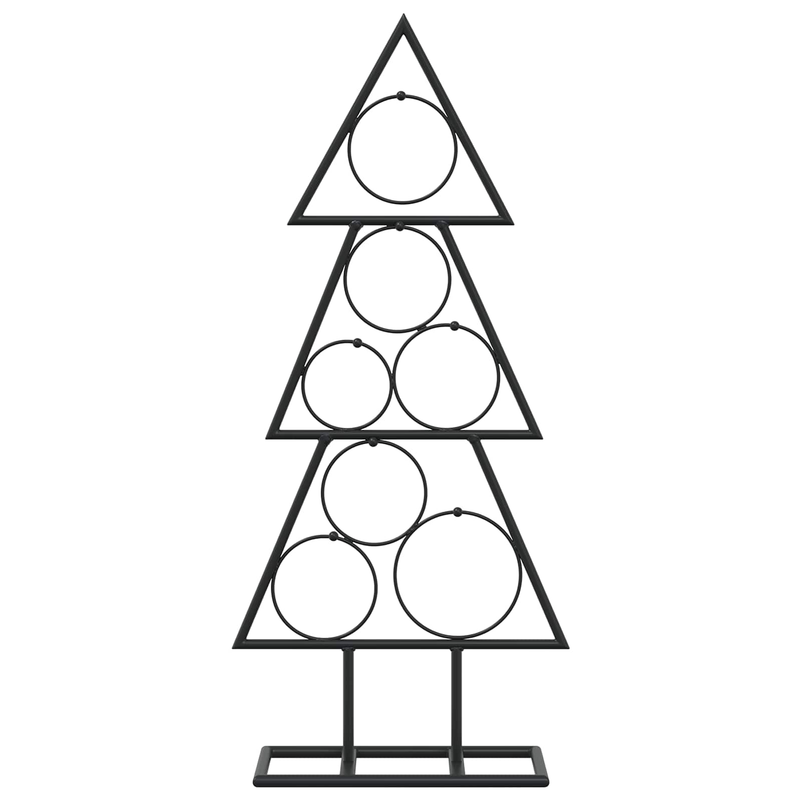 Albero di Natale in metallo con supporto KUOPIO 60 cm Acciaio