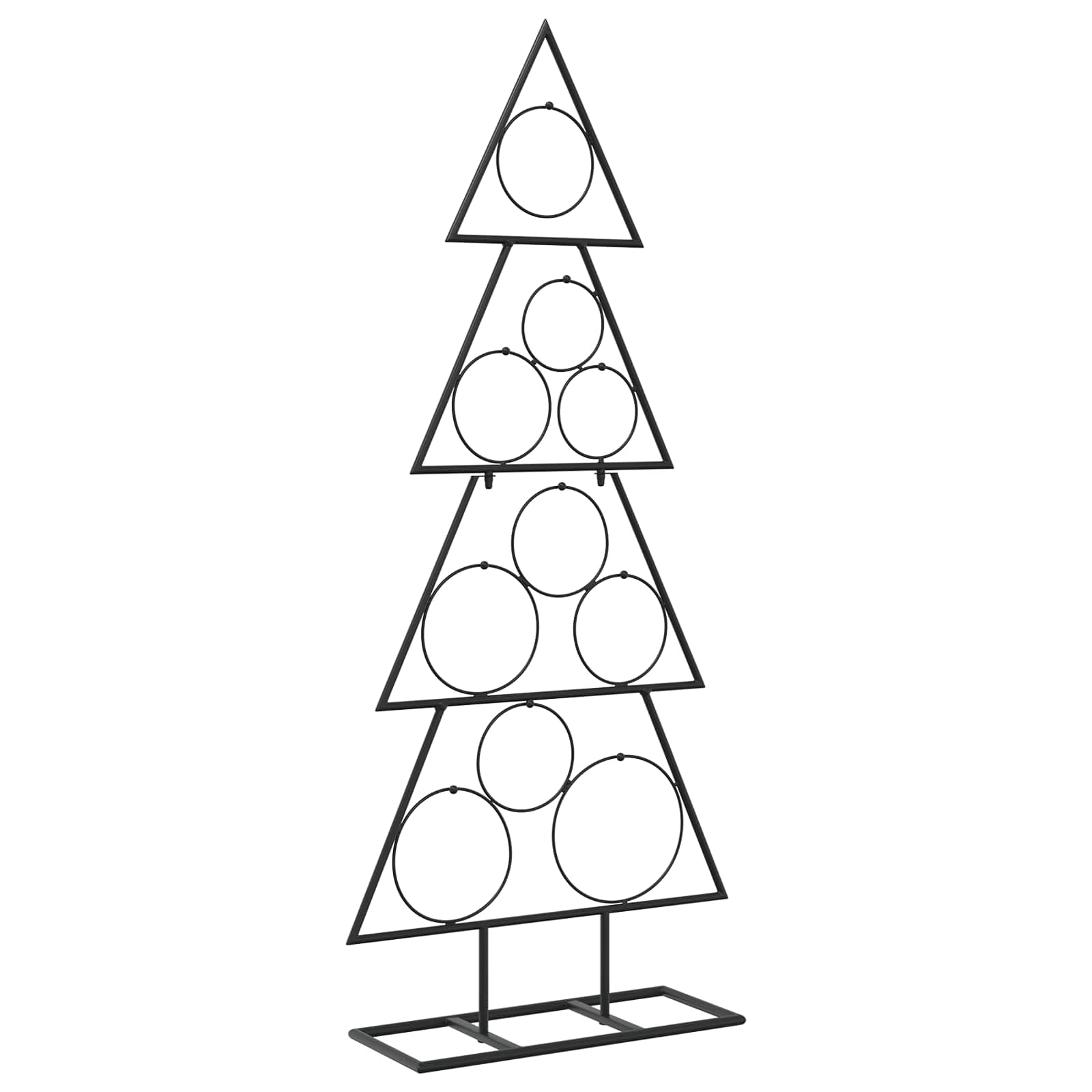 Albero di Natale in metallo con supporto KUOPIO 90 cm Acciaio