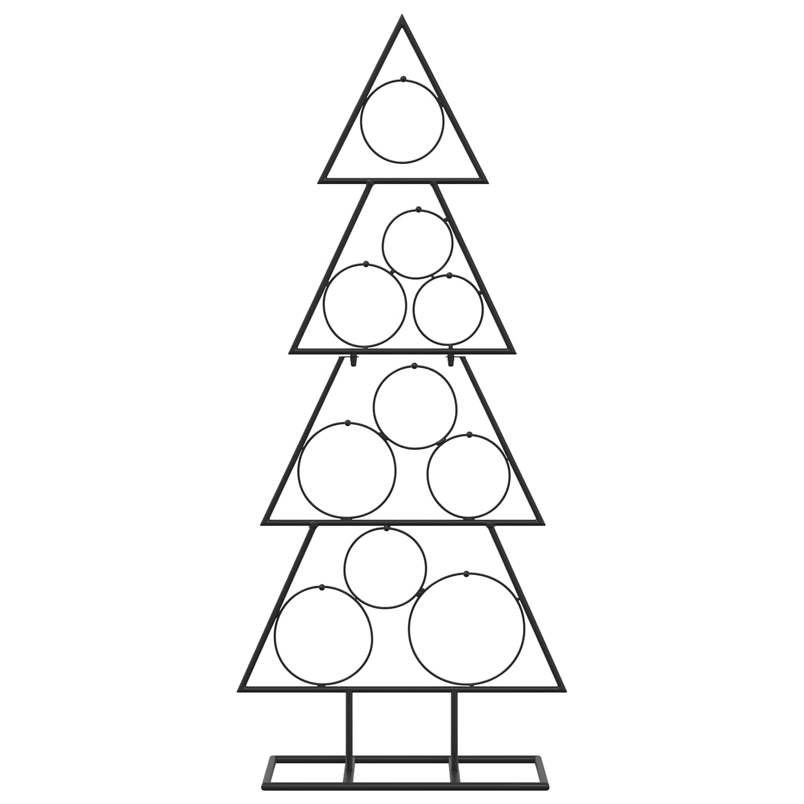 Albero di Natale in metallo con supporto KUOPIO 90 cm Acciaio
