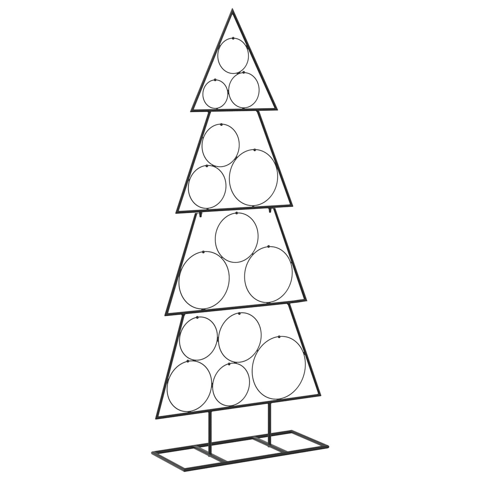 Albero di Natale in metallo con supporto KUOPIO 125 cm Acciaio