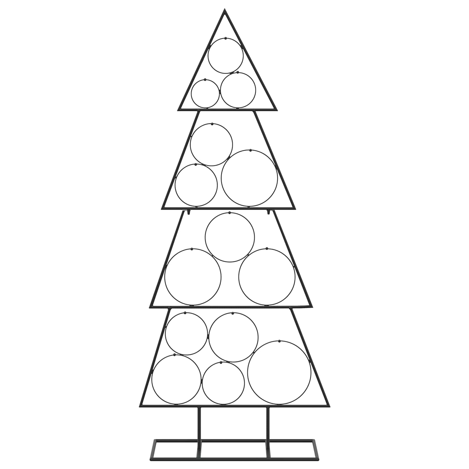 Albero di Natale in metallo con supporto KUOPIO 125 cm Acciaio